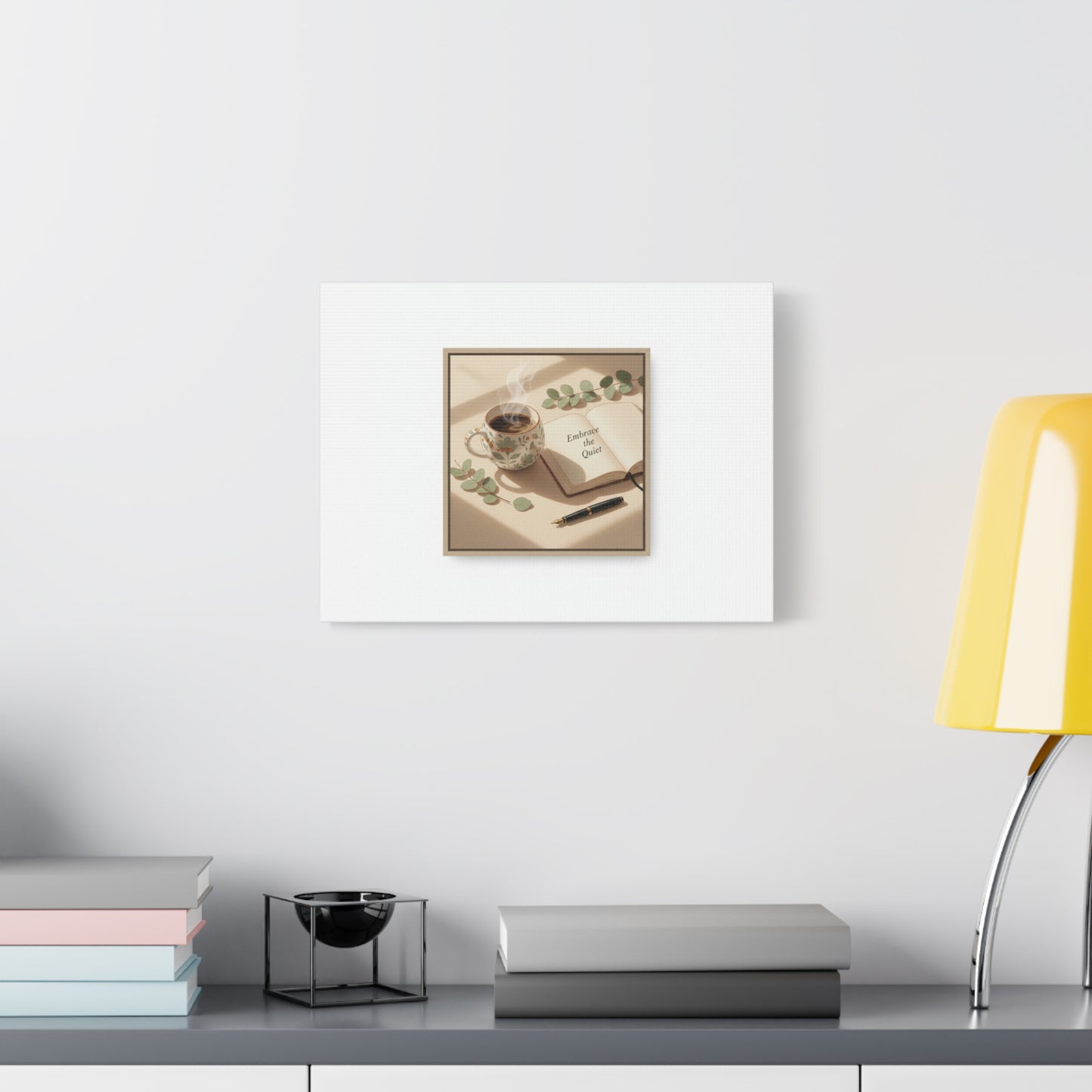 embrace the quiet canvas | morning routine art, sunrise decor