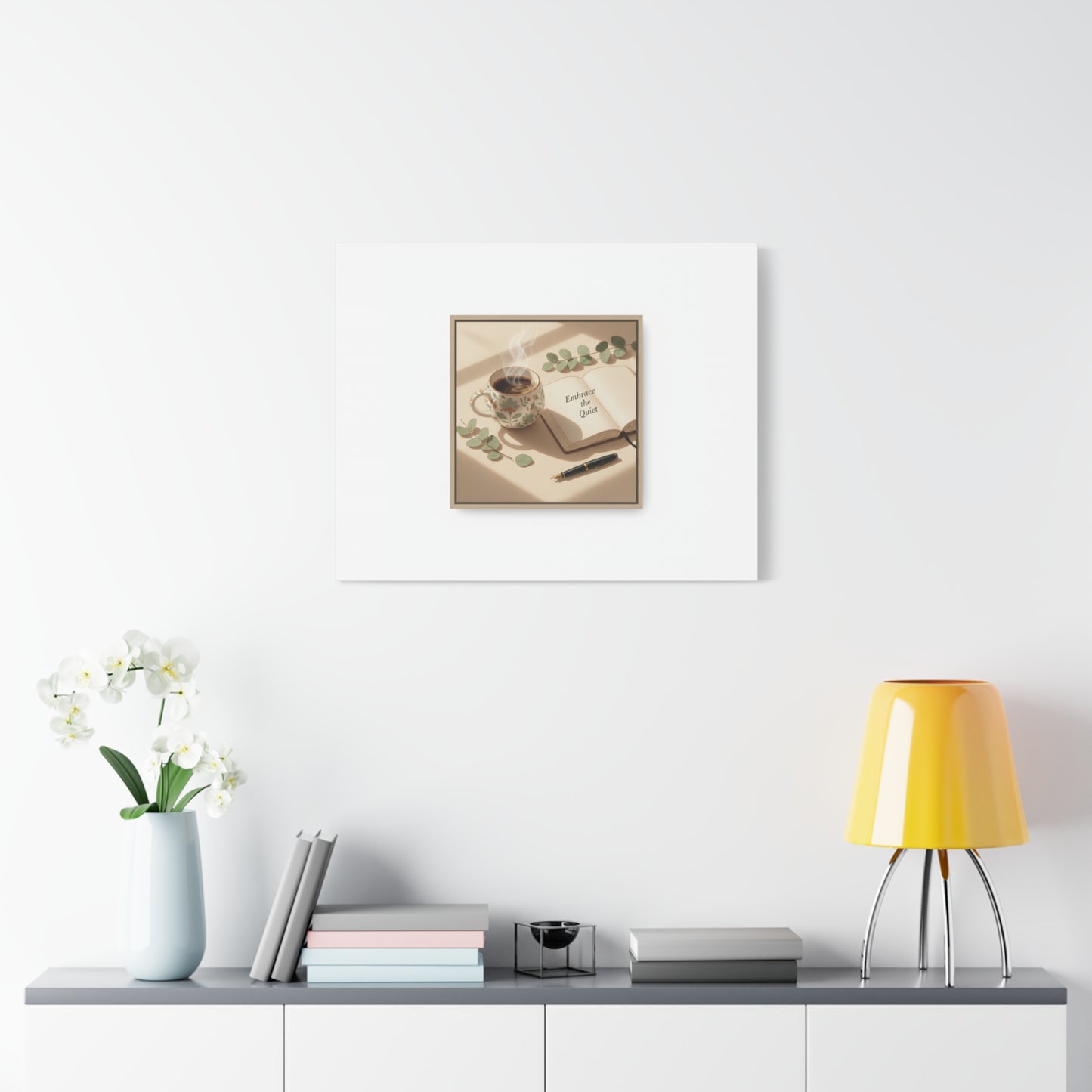 embrace the quiet canvas | morning routine art, sunrise decor