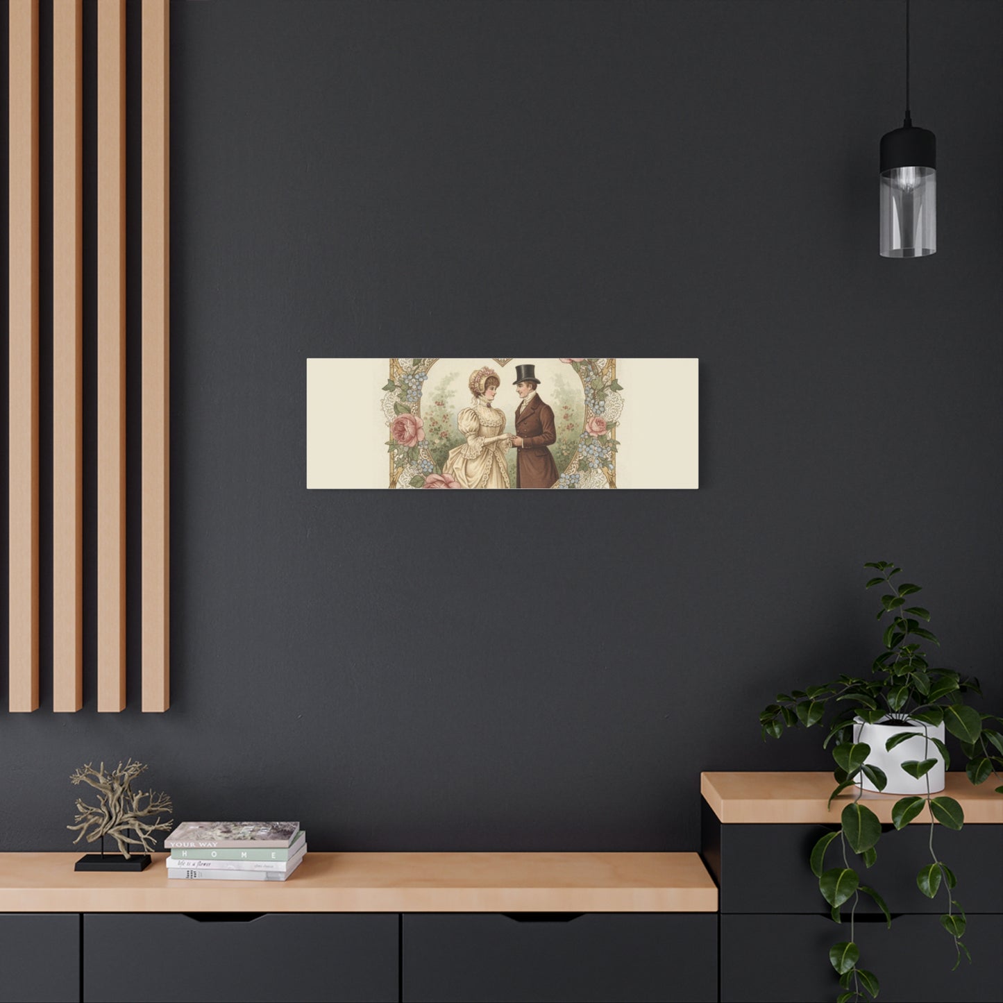 Victorian Valentine Print Canvas | Retro Americana, Vintage Romance
