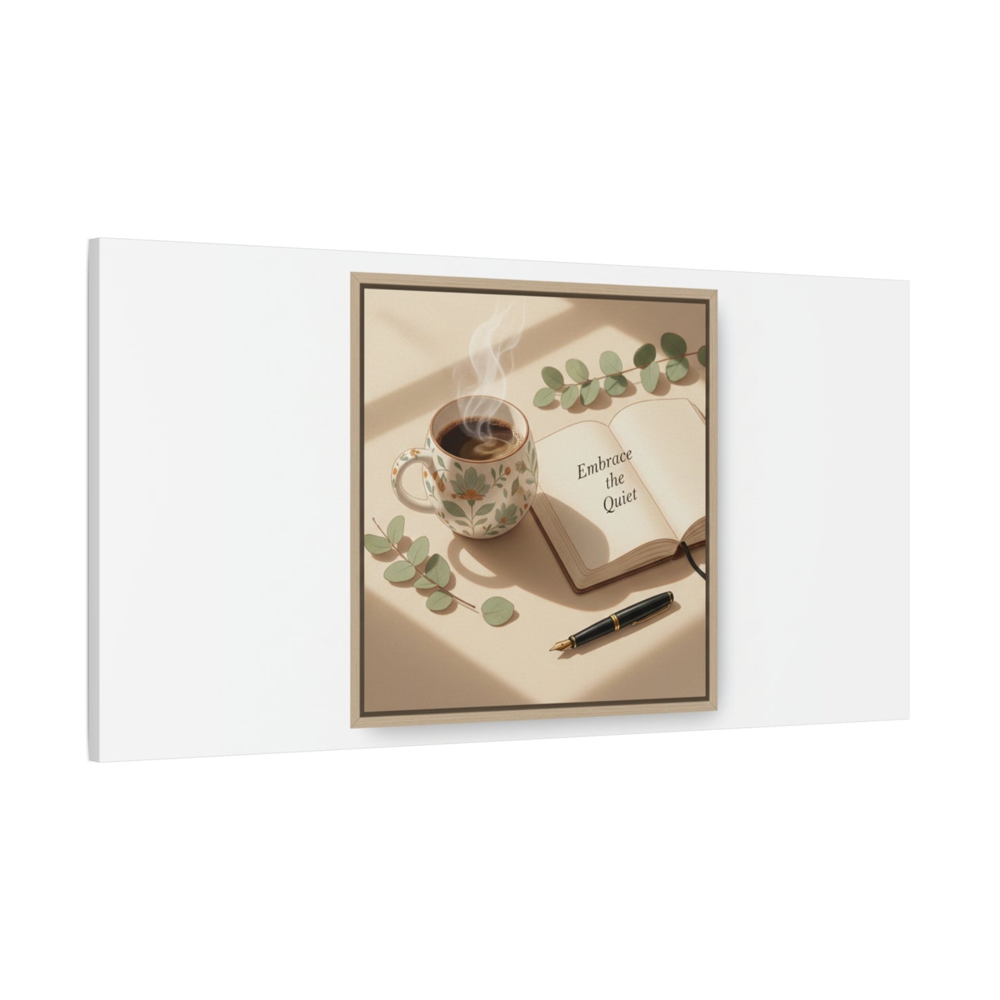 embrace the quiet canvas | morning routine art, sunrise decor