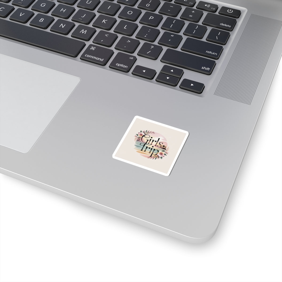 Girls Trip Sticker | pastel vintage floral, low-energy affirmation vibe