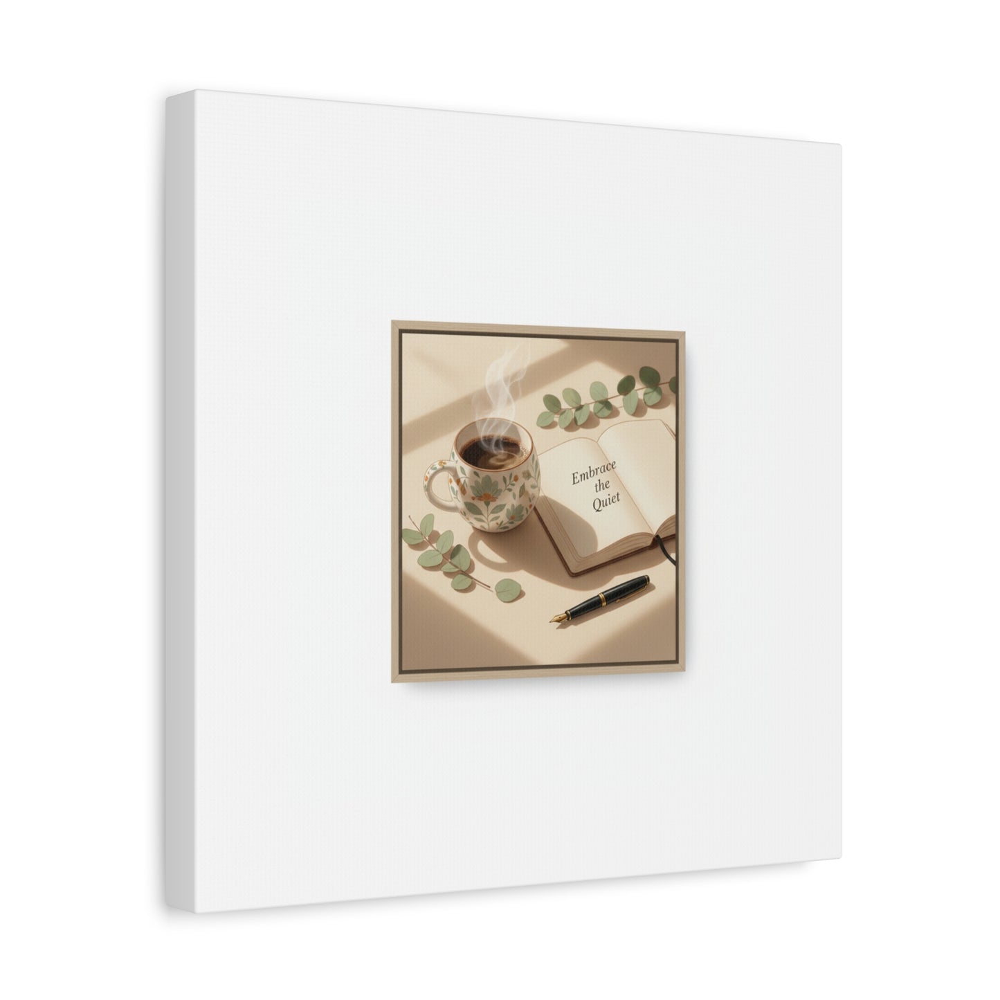 embrace the quiet canvas | morning routine art, sunrise decor