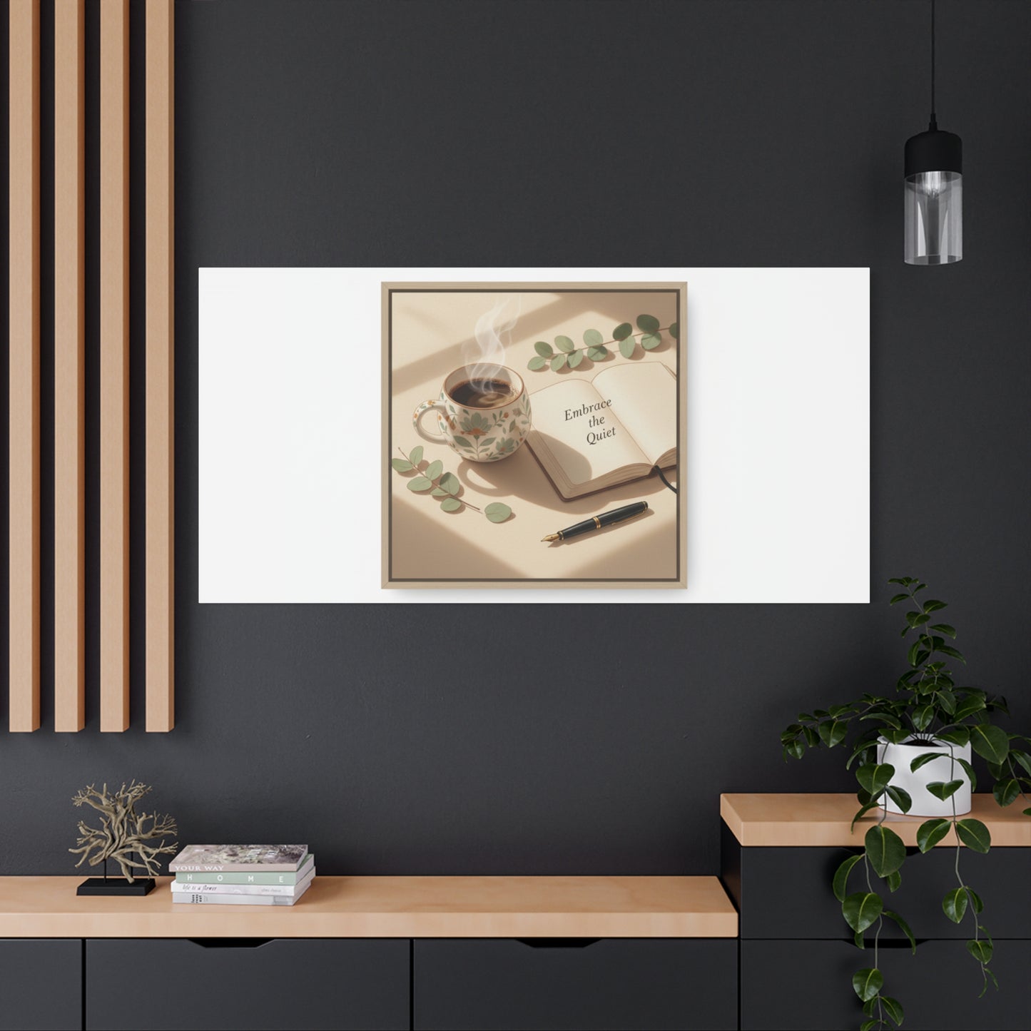 embrace the quiet canvas | morning routine art, sunrise decor