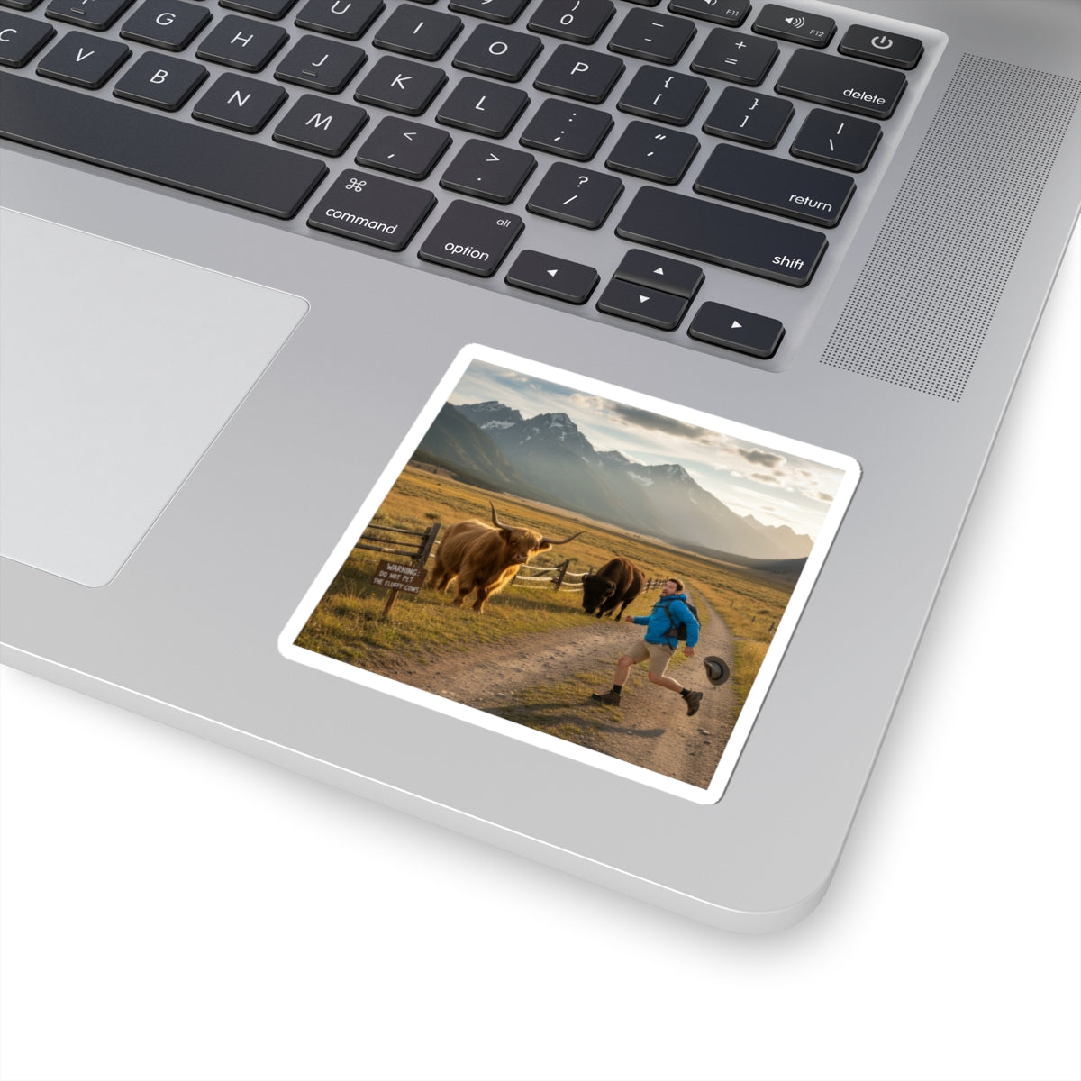 chased by buffalo | Cute Sarcasm, Soft Humor Decal