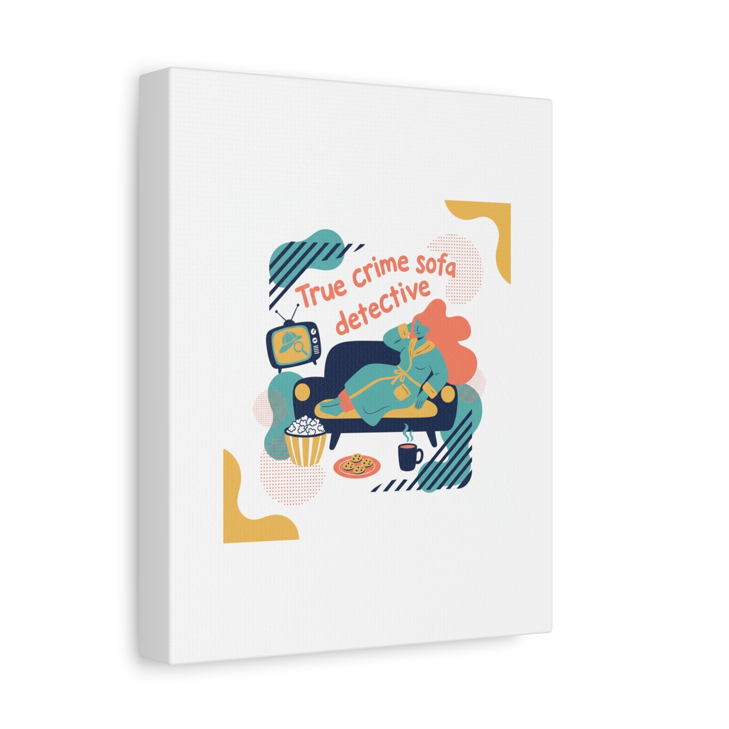 True Crime Sofa Detective Canvas