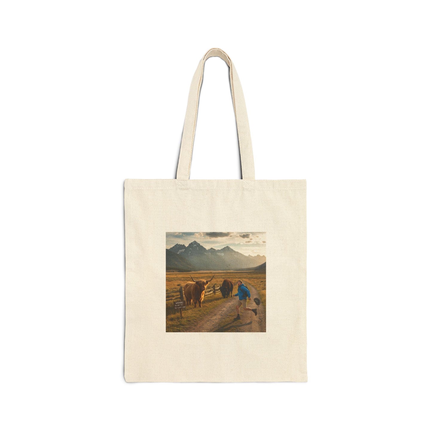 Chased by Buffalo Tote | wholesome sarcasm, soft humor design