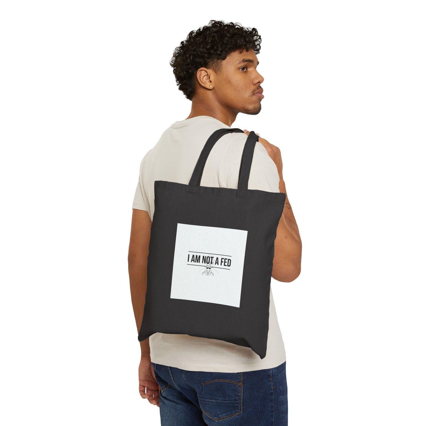 I Am Not A Fed Tote | Sarcastic Introvert Humor, Anxiety Self-Deprecating Quote