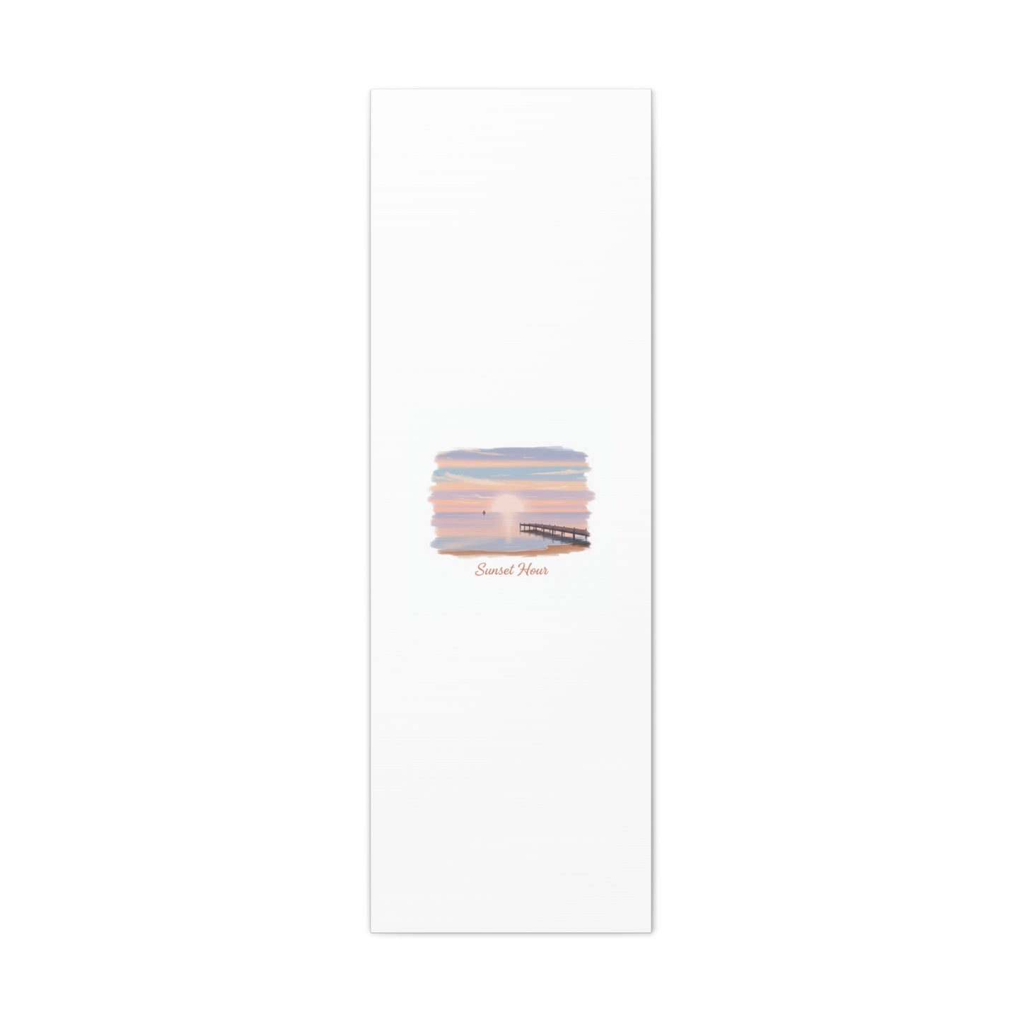 Sunset Hour Canvas, Matte Stretched 1.25" | Minimal Luxe Gold Accent