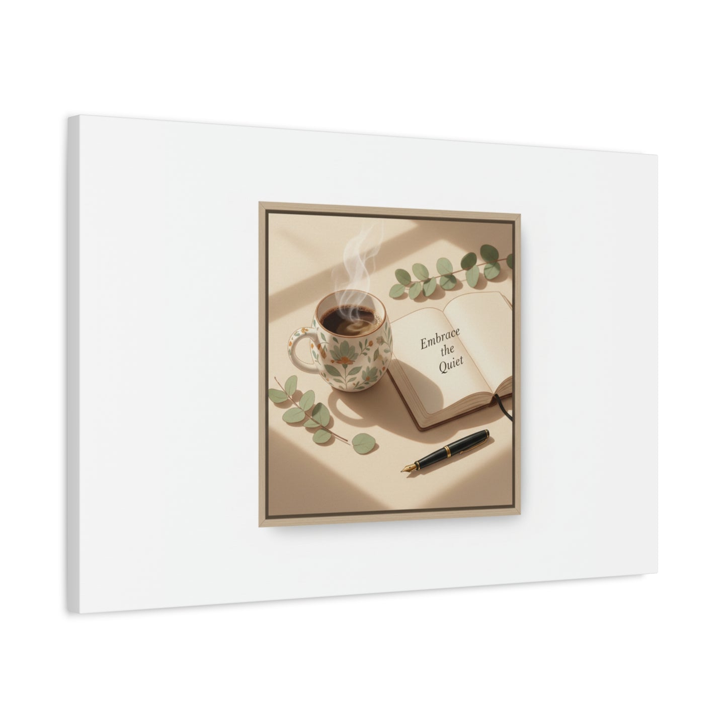 embrace the quiet canvas | morning routine art, sunrise decor