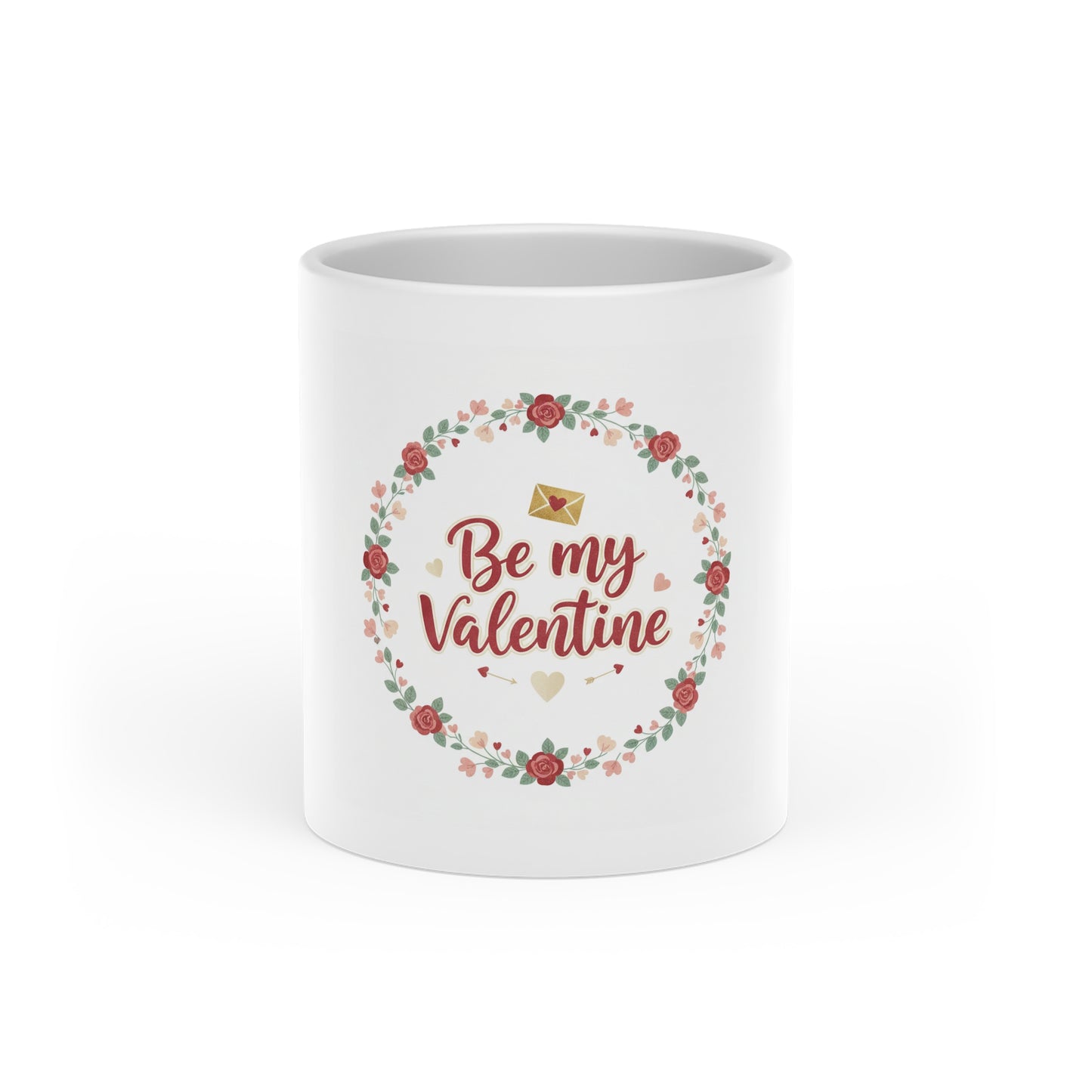 Valentine Floral "Be My Valentine" Mug