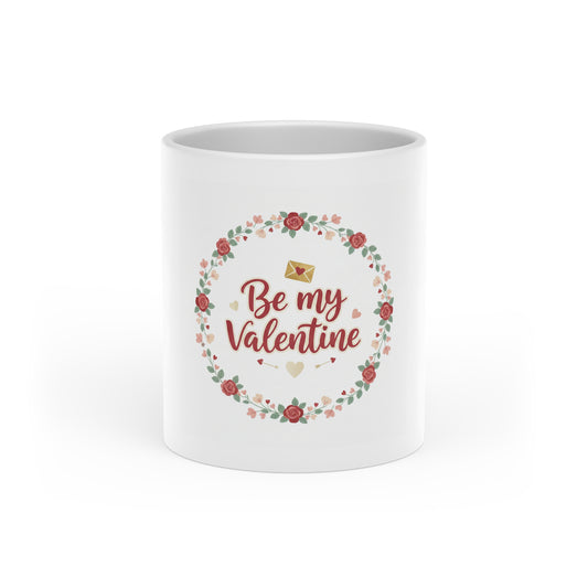 Valentine Floral "Be My Valentine" Mug