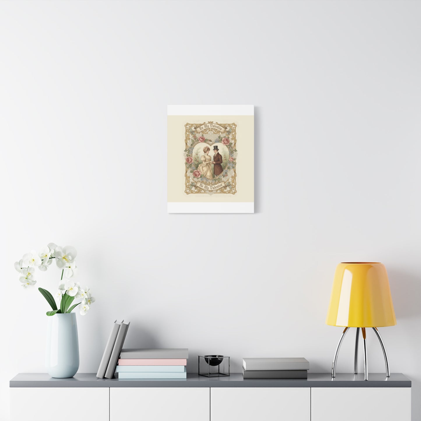 Victorian Valentine Print Canvas | Retro Americana, Vintage Romance