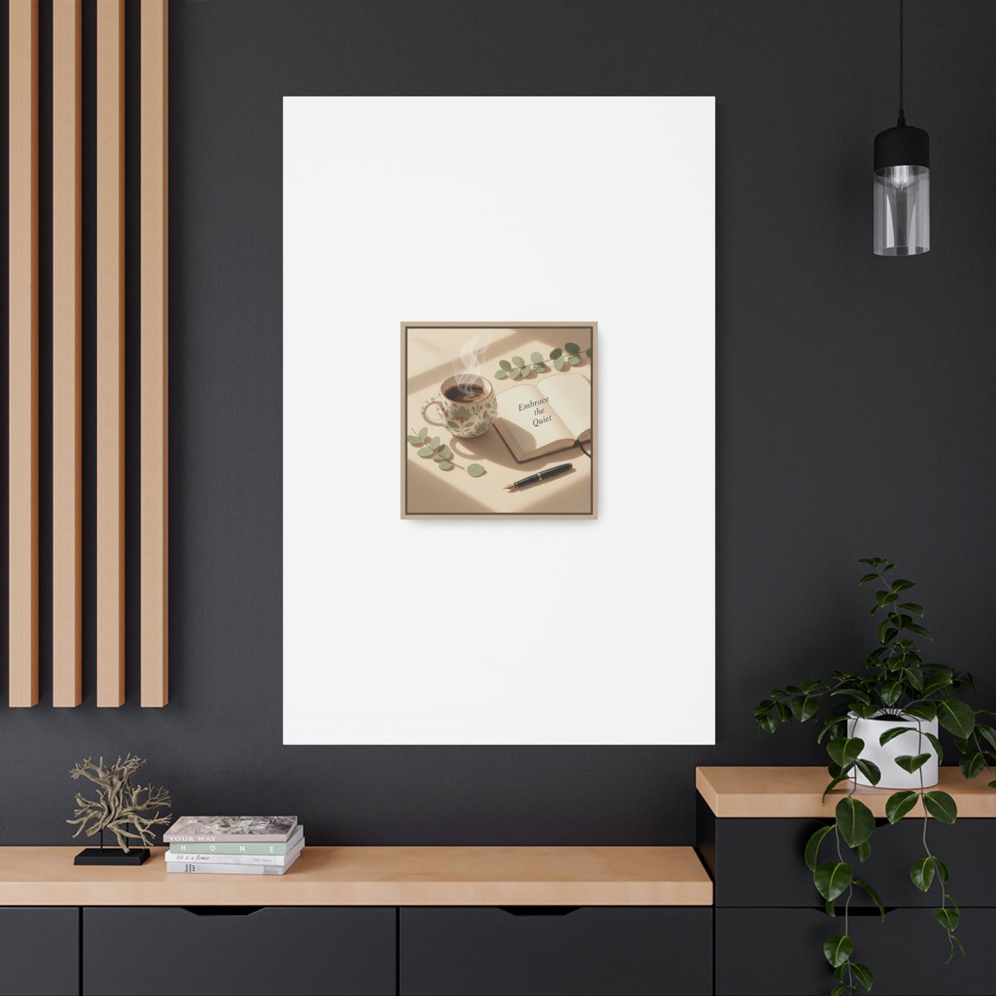 embrace the quiet canvas | morning routine art, sunrise decor
