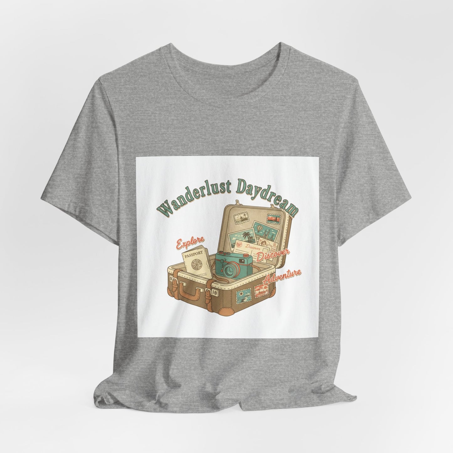 Wanderlust Daydreams Tee | retro travel stamp, postcard vintage tee