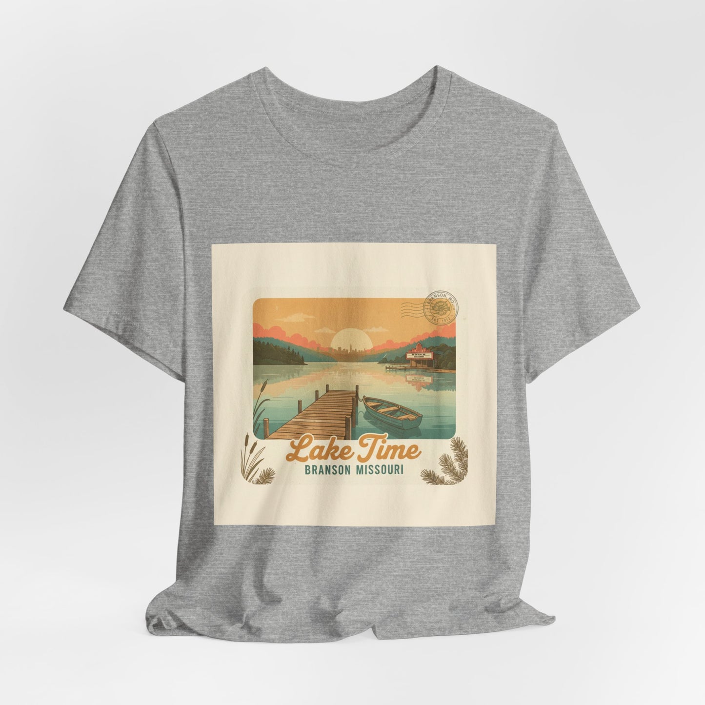 Lake Time Vintage Postcard  Tee
