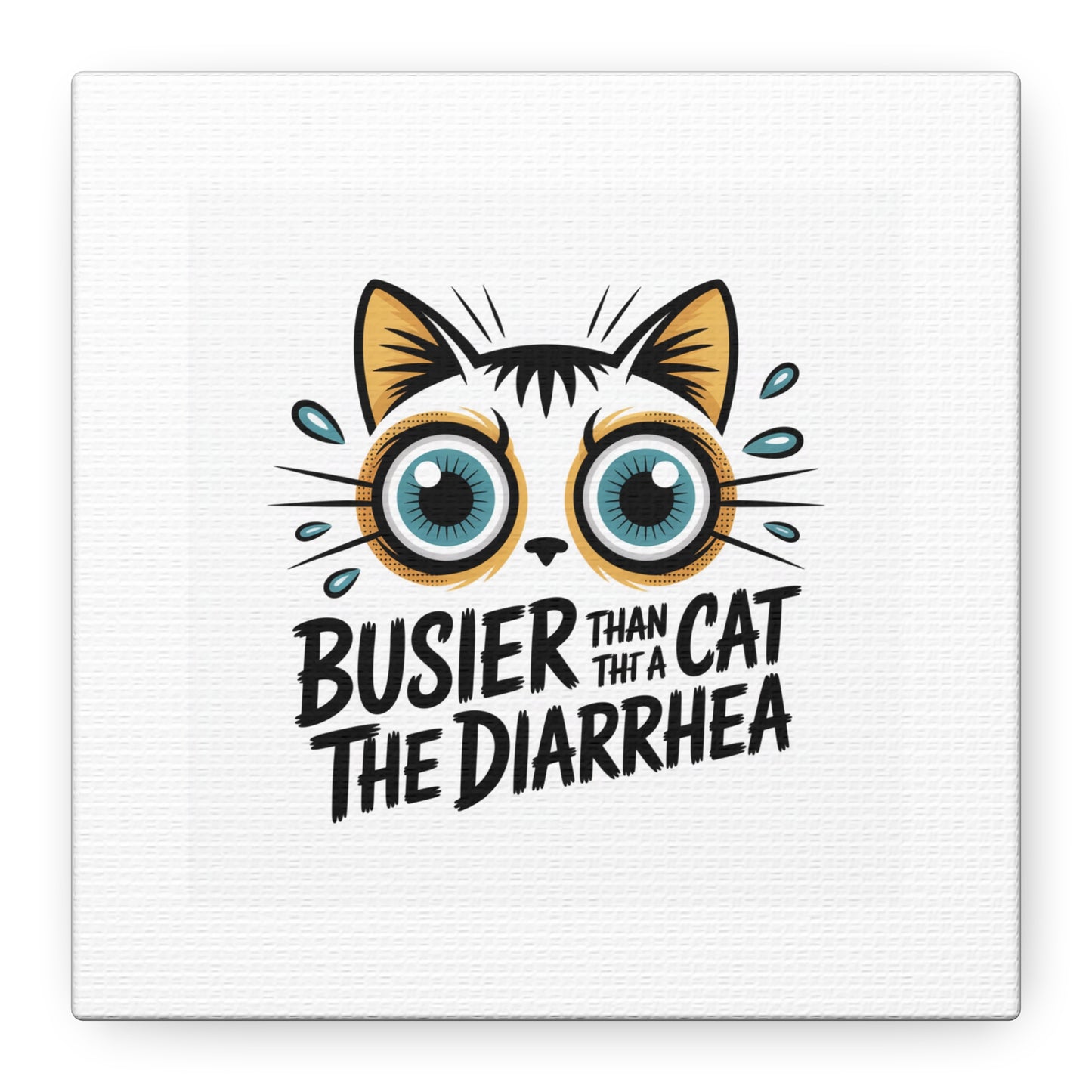 Humorous Cat  Canvas Wall Art