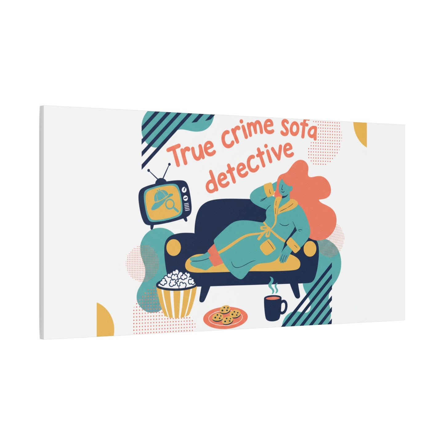 True Crime Sofa Detective Canvas