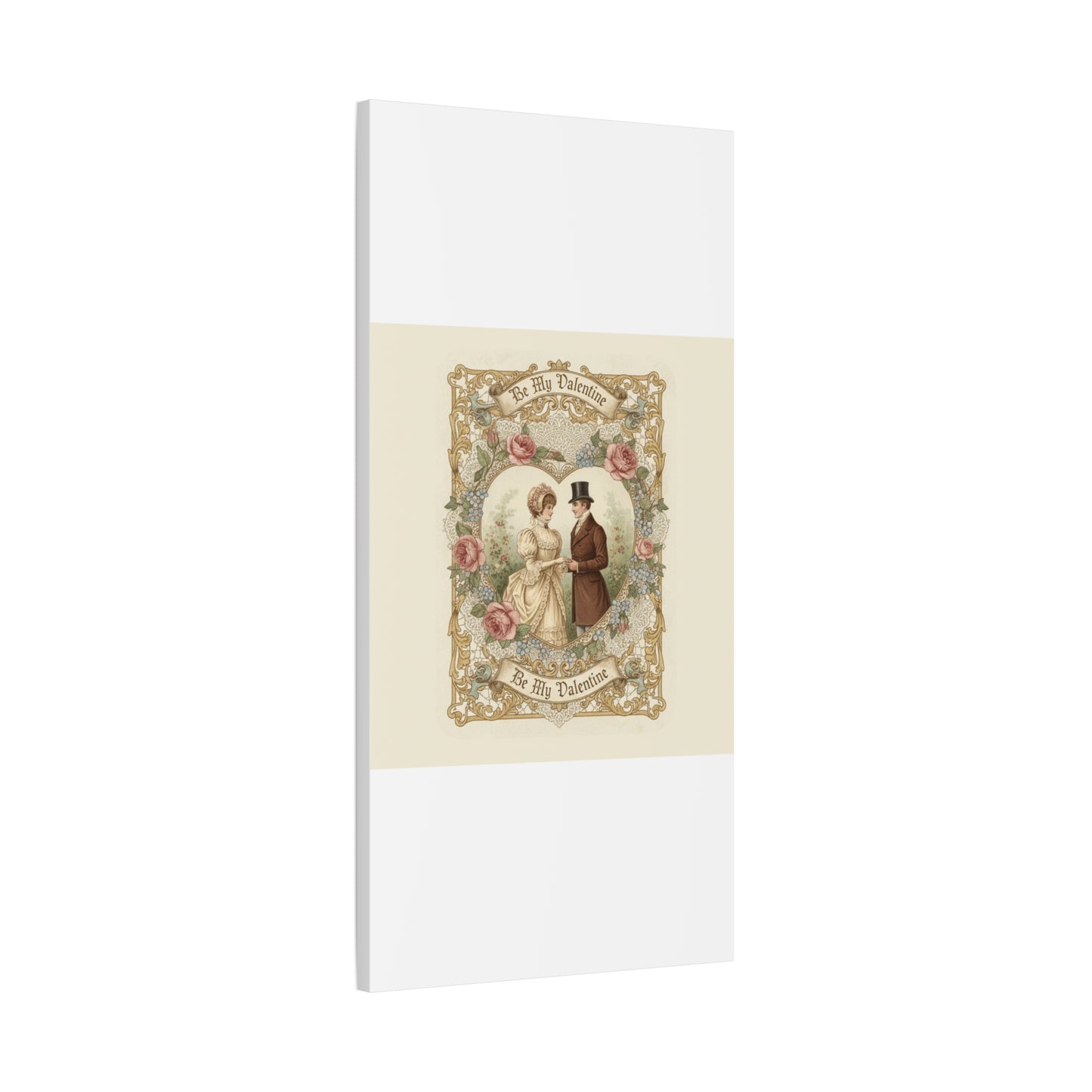Victorian Valentine Print Canvas | Retro Americana, Vintage Romance