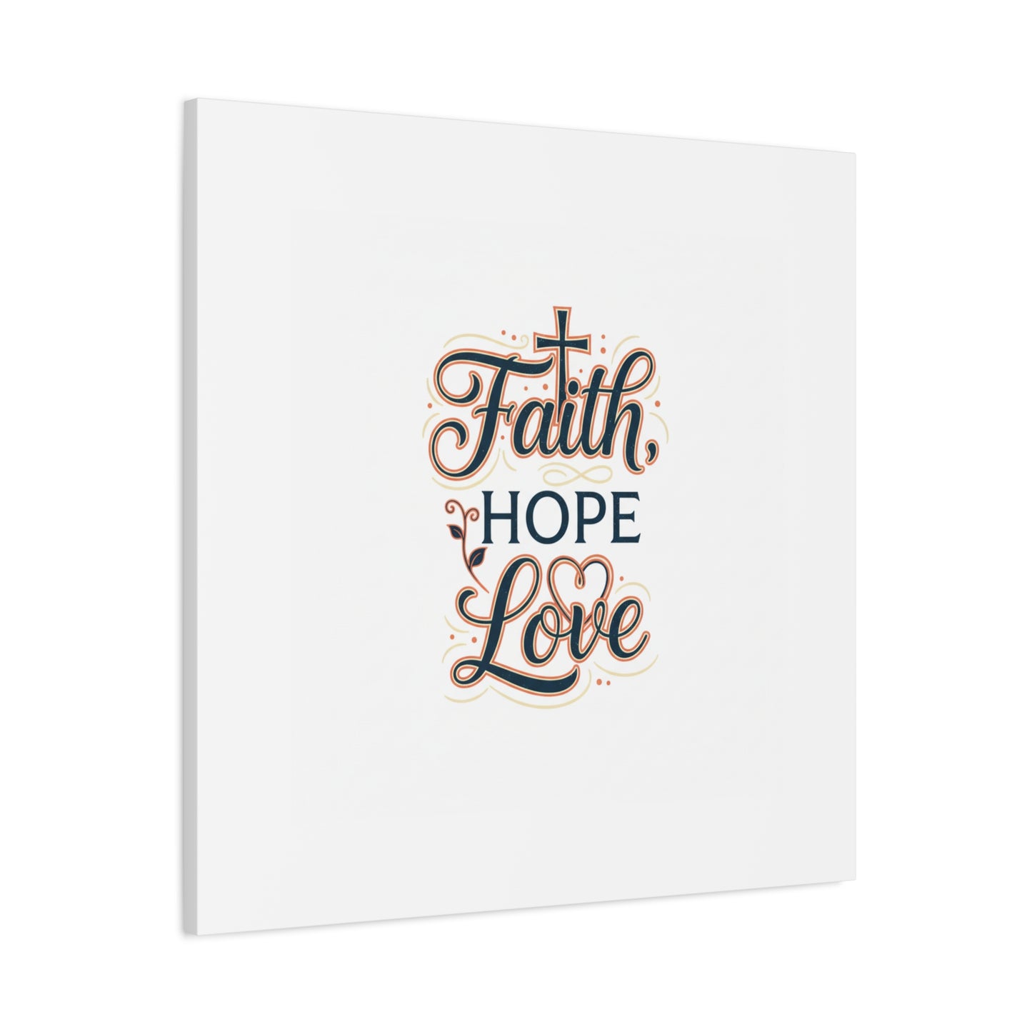 Faith Hope Love canvas, wall art