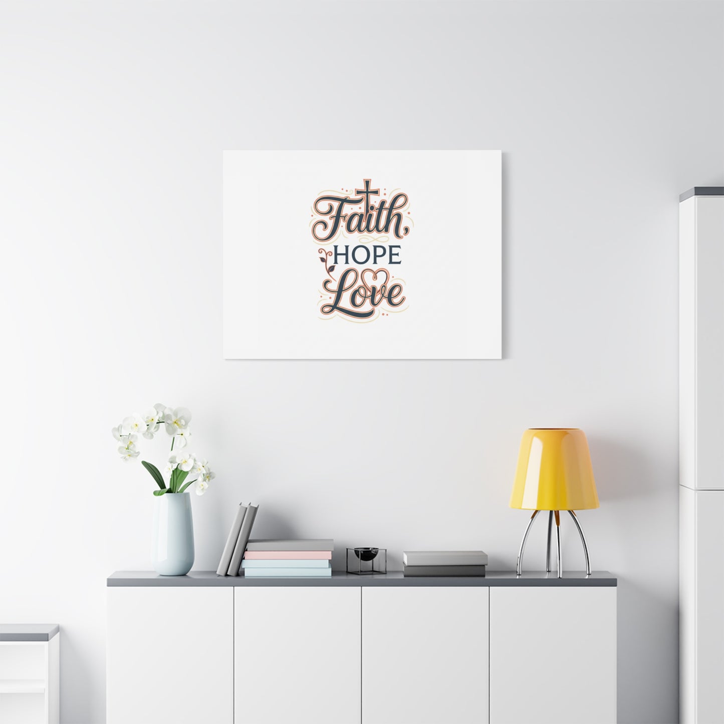 Faith Hope Love canvas, wall art