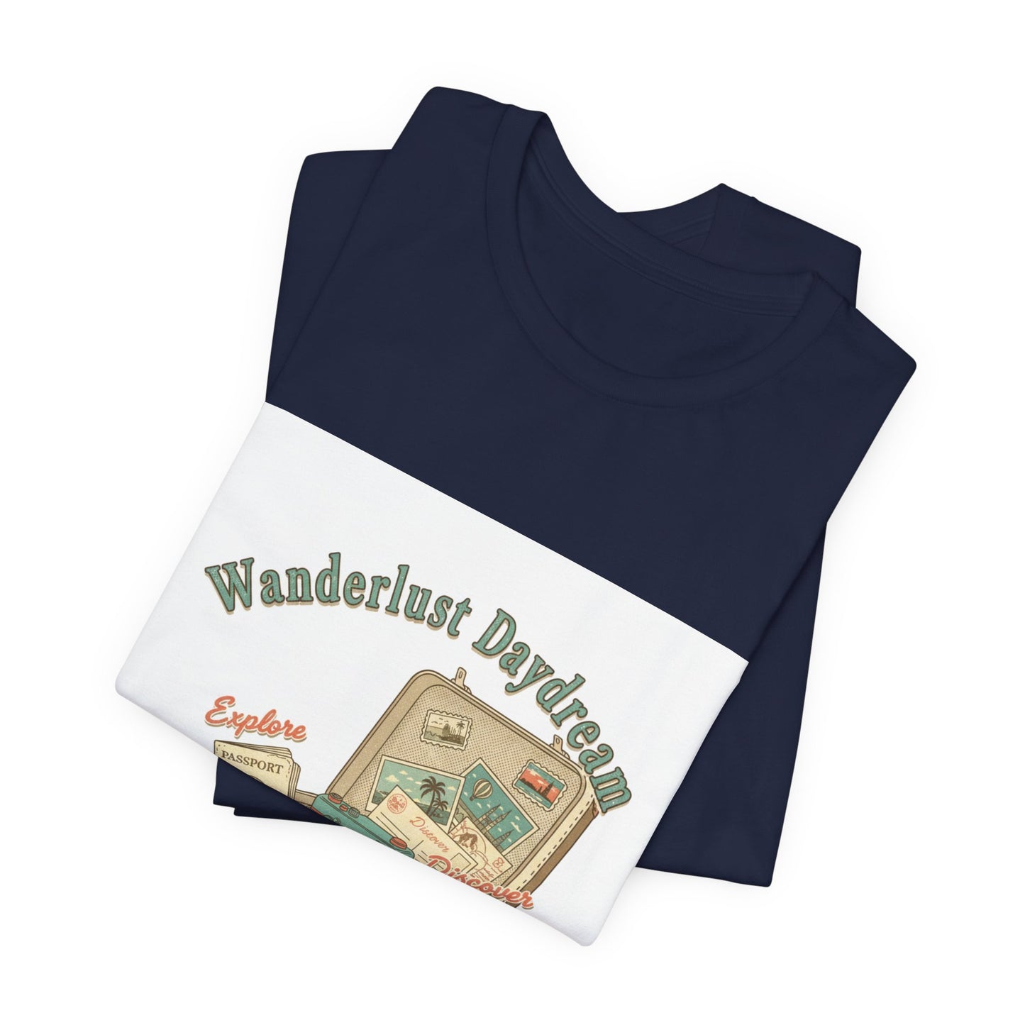 Wanderlust Daydreams Tee | retro travel stamp, postcard vintage tee