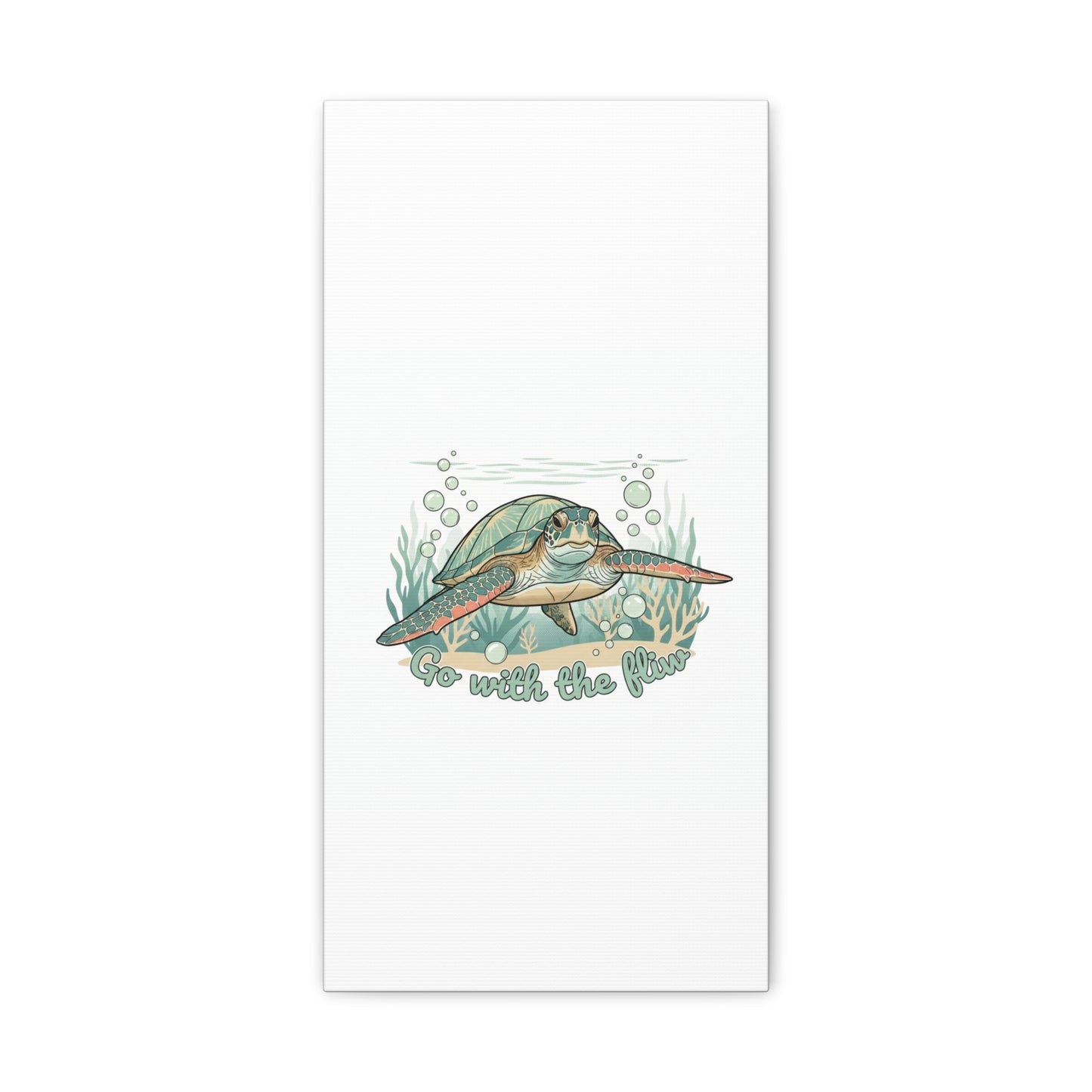 Go with the Flow Turtle Canvas