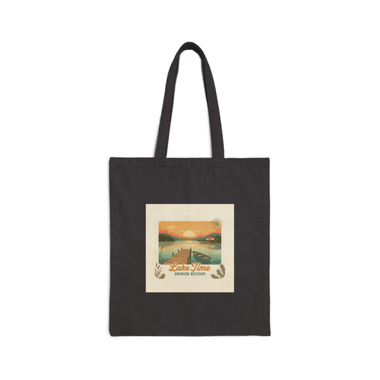 Lake Time Vintage Postcard Tote