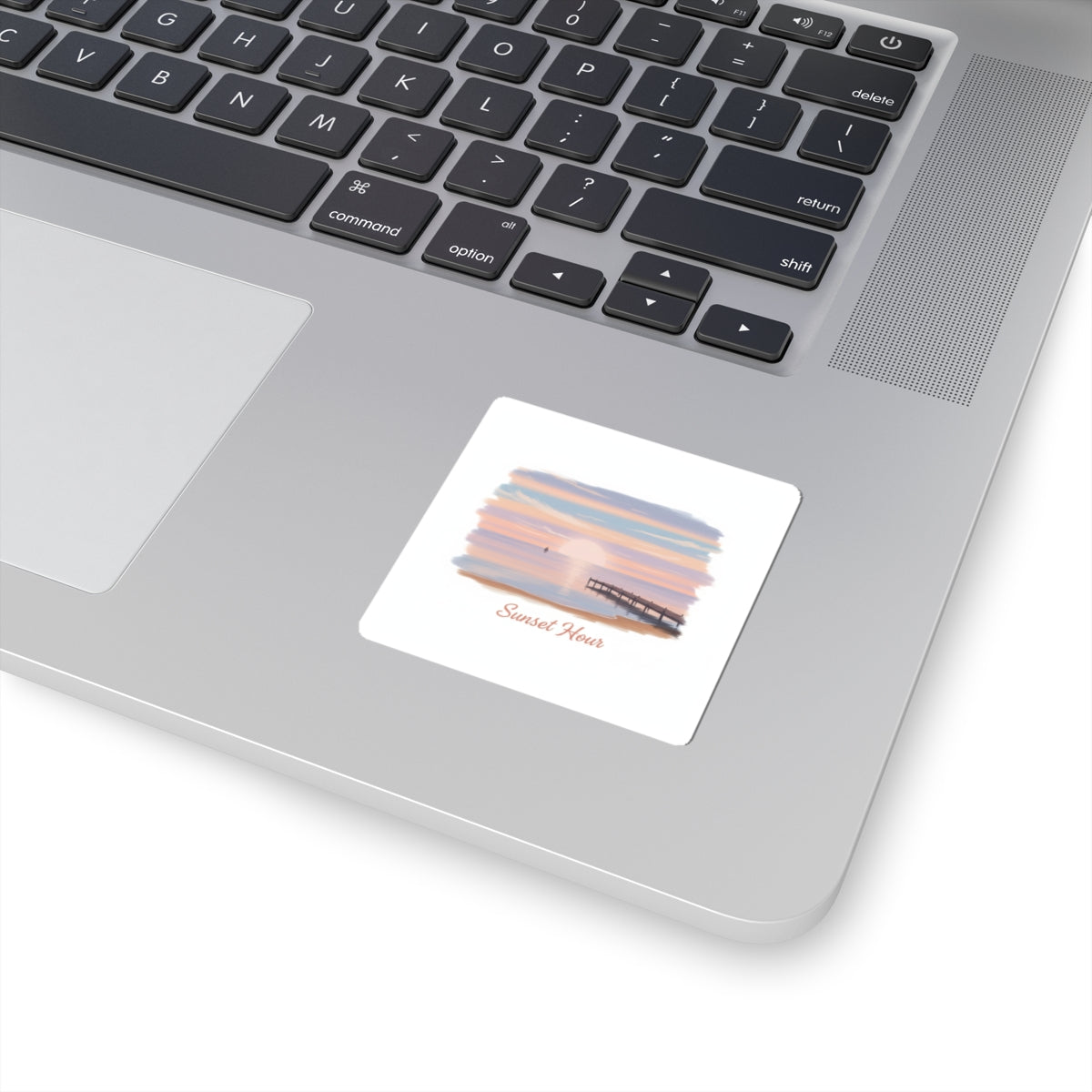 Sunset Hour Sticker | Quiet Luxury, Minimal Gold Accents