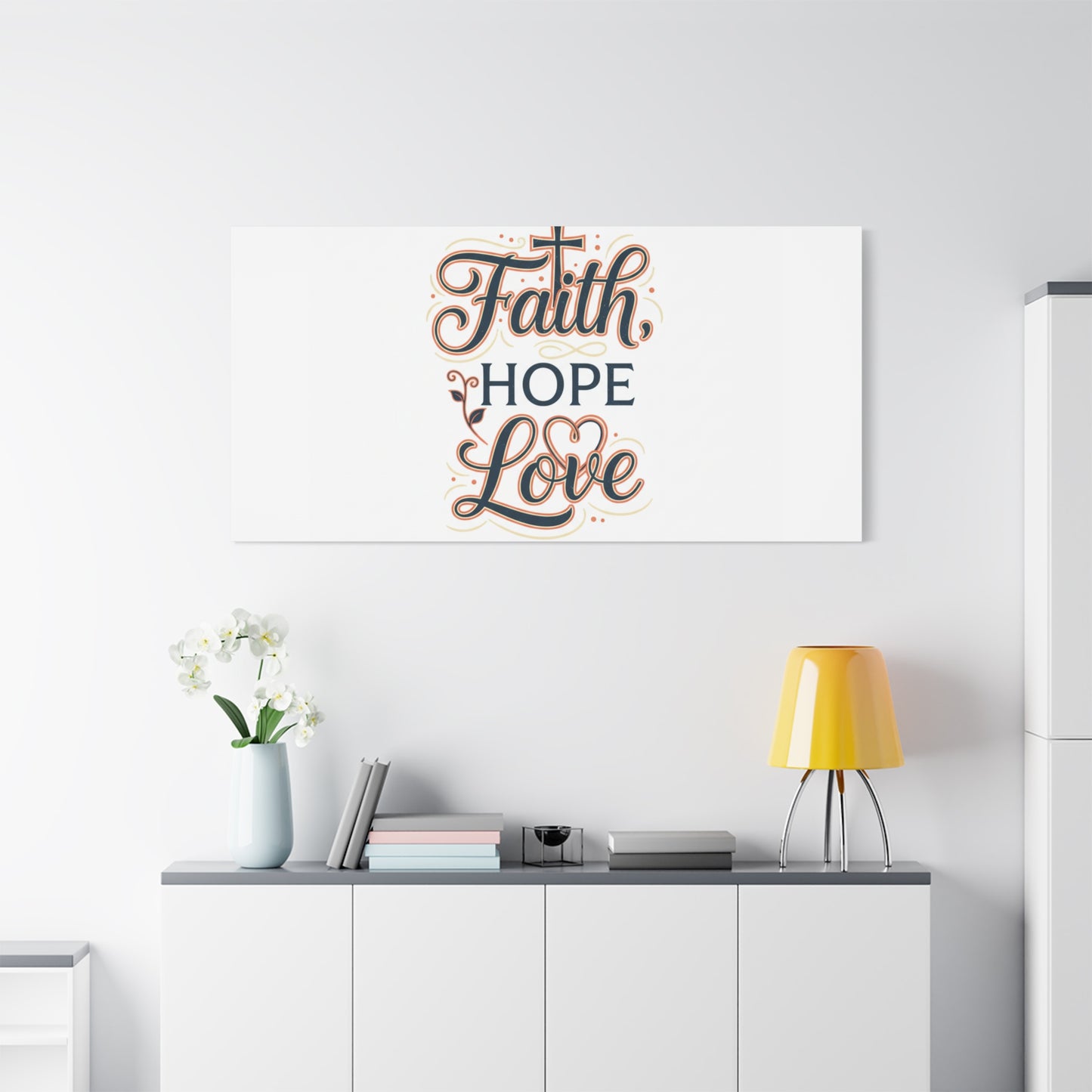 Faith Hope Love canvas, wall art