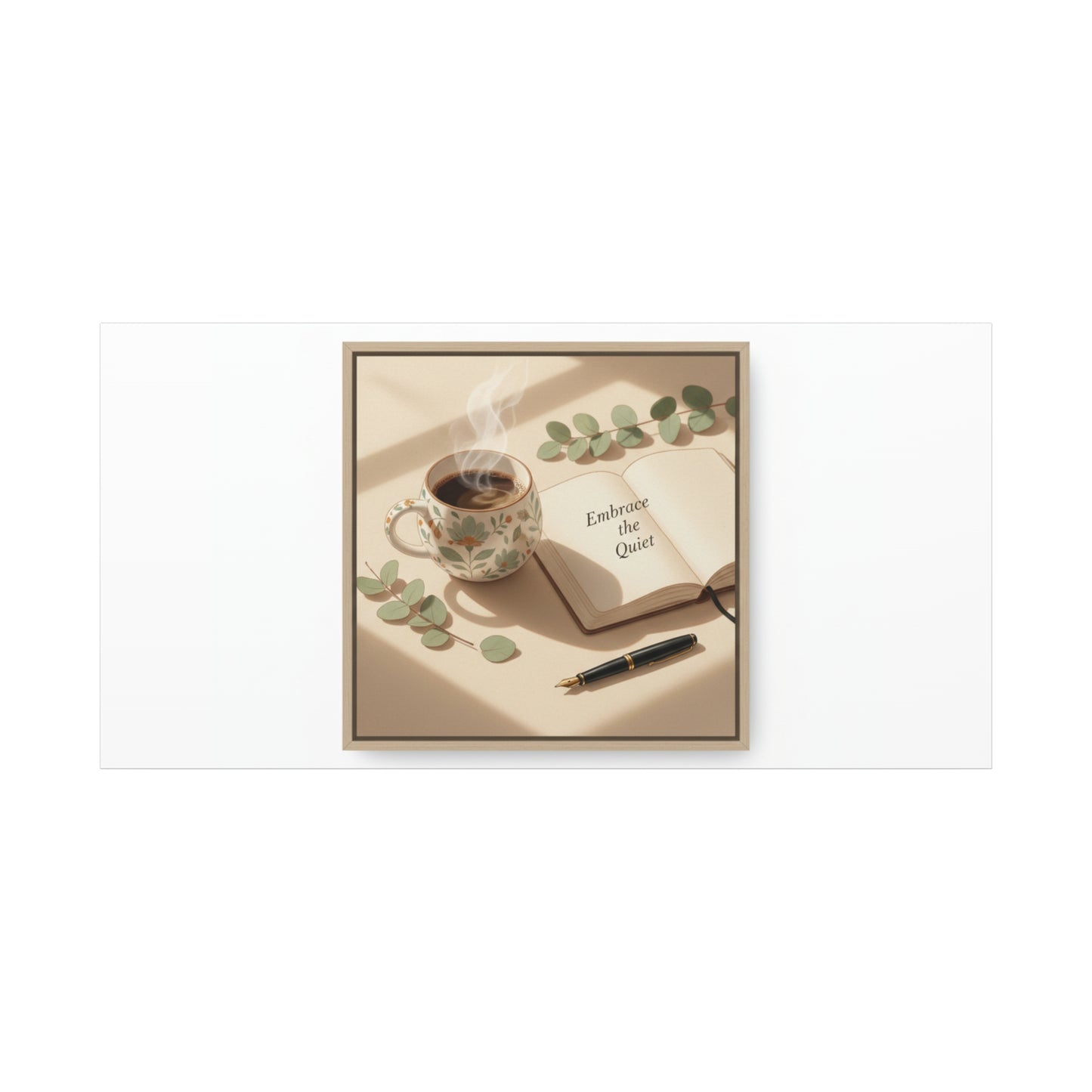 embrace the quiet canvas | morning routine art, sunrise decor
