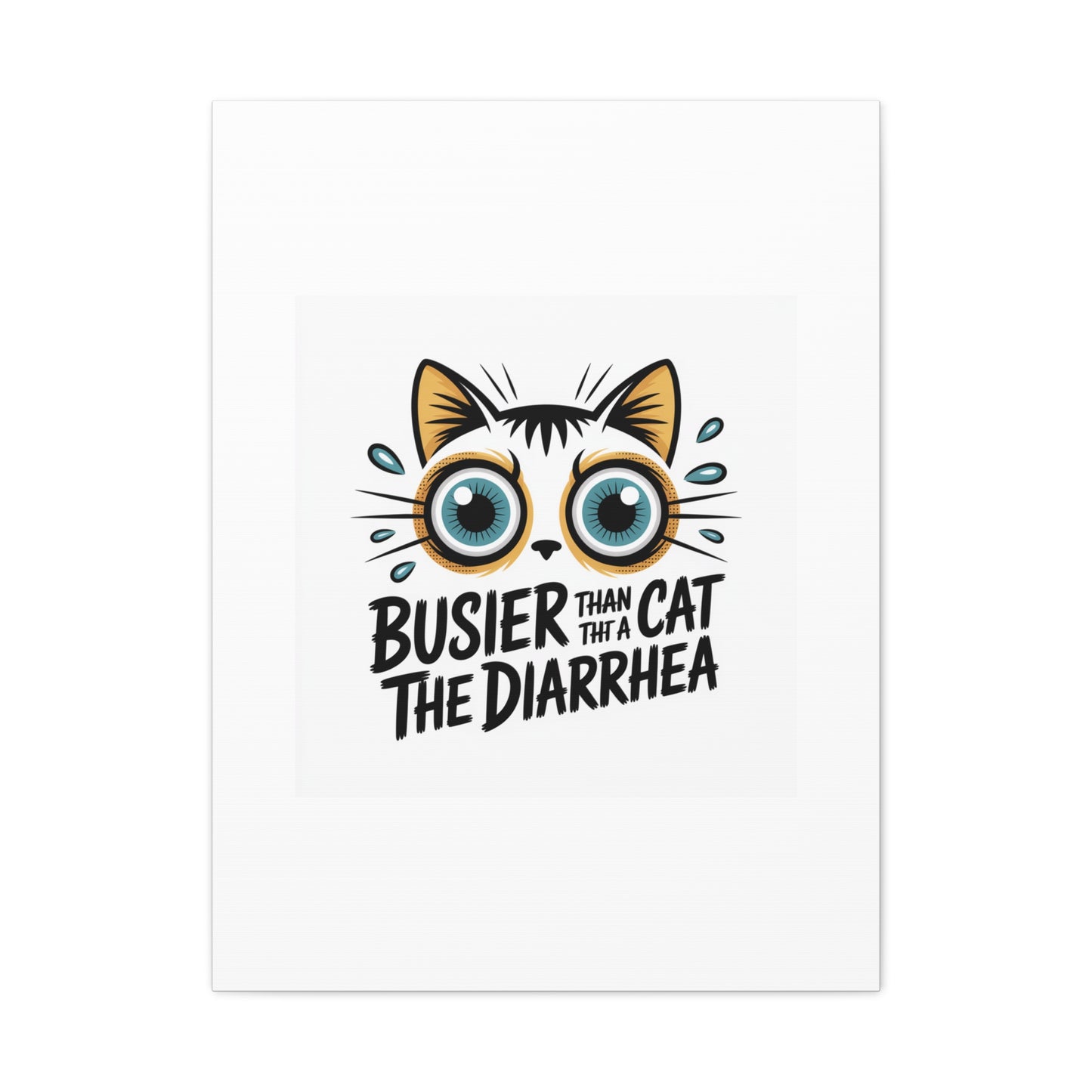 Humorous Cat  Canvas Wall Art