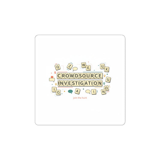 Crowdsource Investigation Sticker | Gaming Pixel UI, indie streamer meme