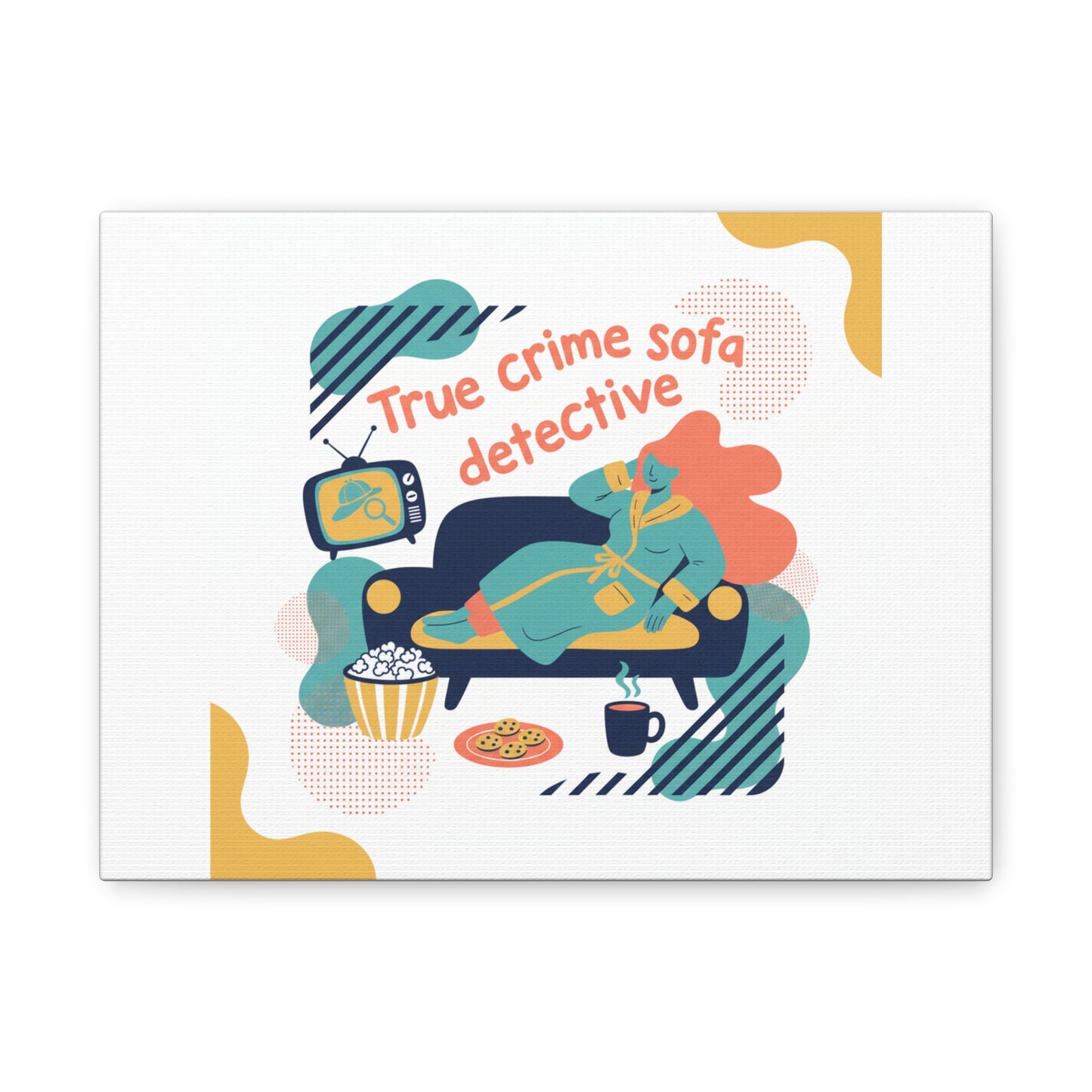 True Crime Sofa Detective Canvas
