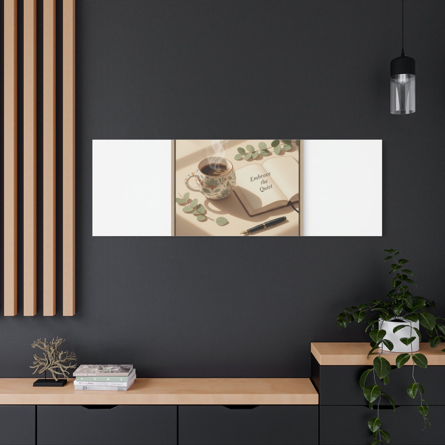 embrace the quiet canvas | morning routine art, sunrise decor