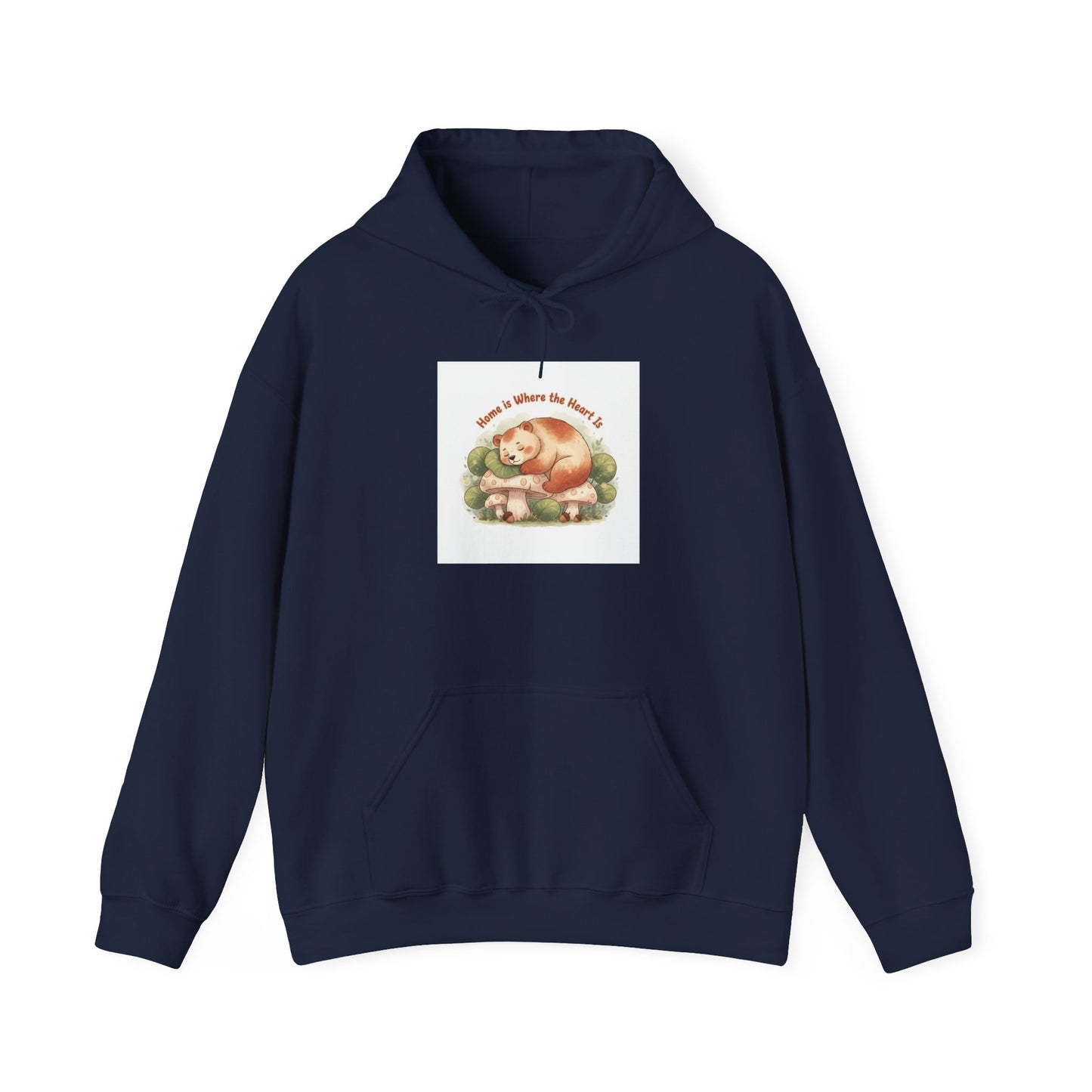 Sleeping Fox Illustration Hoodie | cute animal illustration, winter forest art