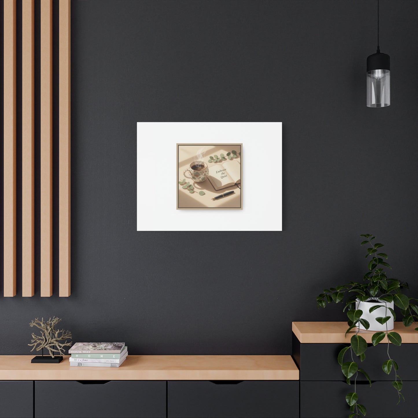 embrace the quiet canvas | morning routine art, sunrise decor