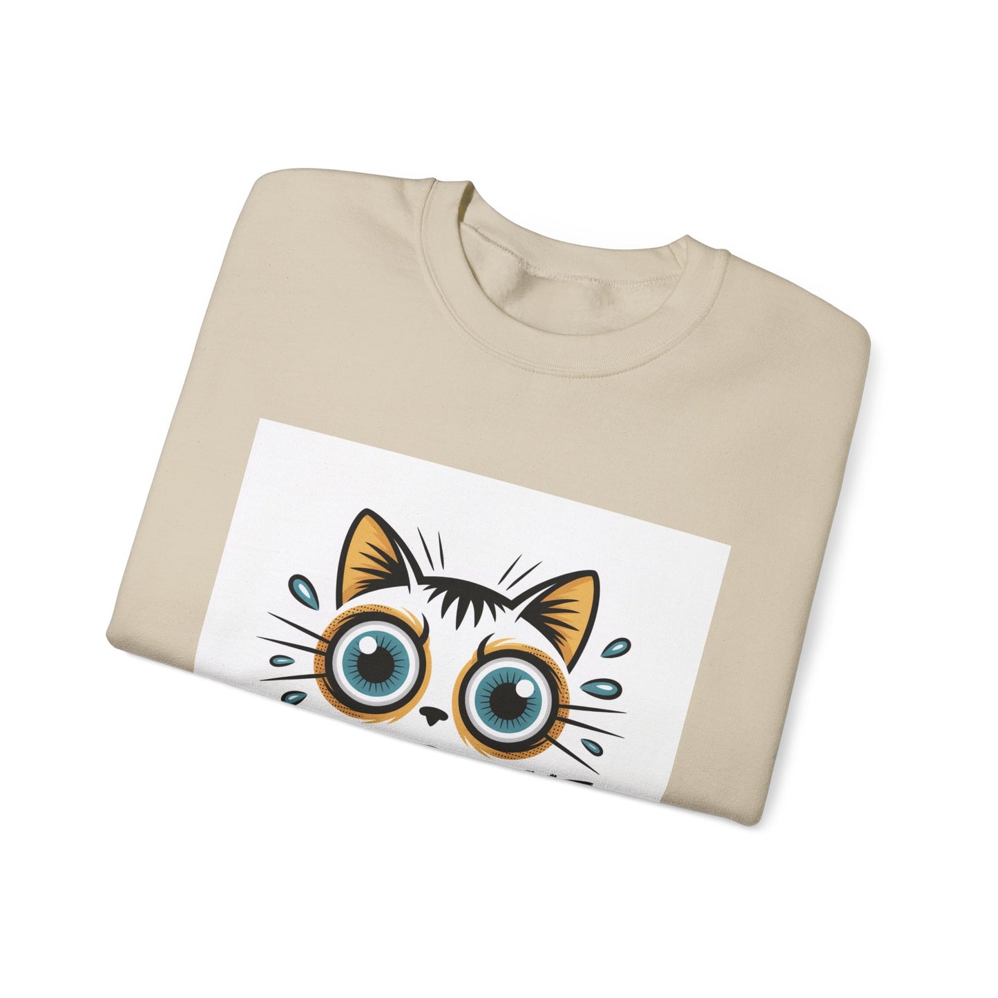Funny Cat Illustration Sweatshirt