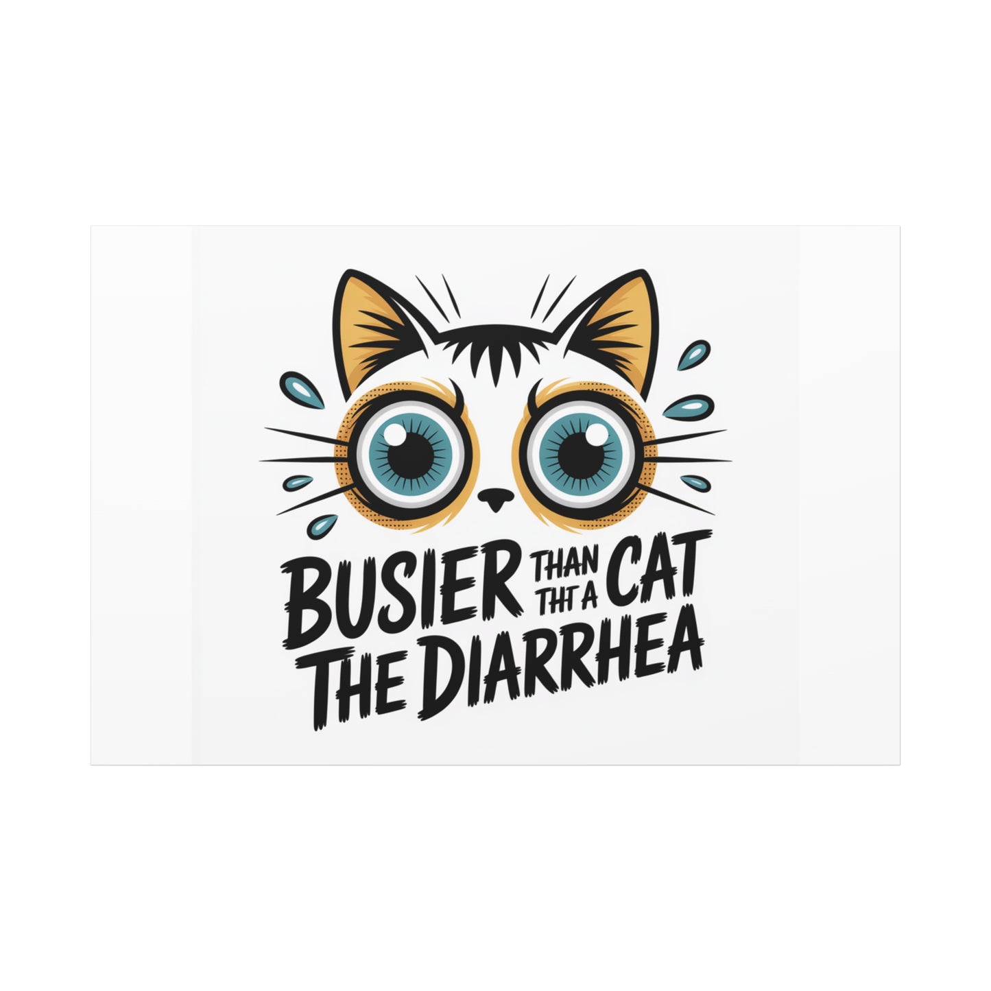 Humorous Cat  Canvas Wall Art