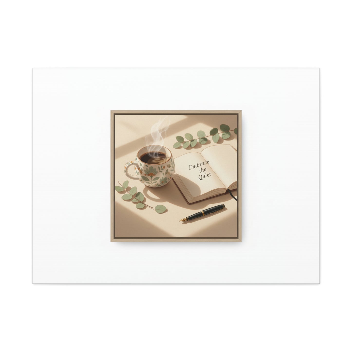 embrace the quiet canvas | morning routine art, sunrise decor