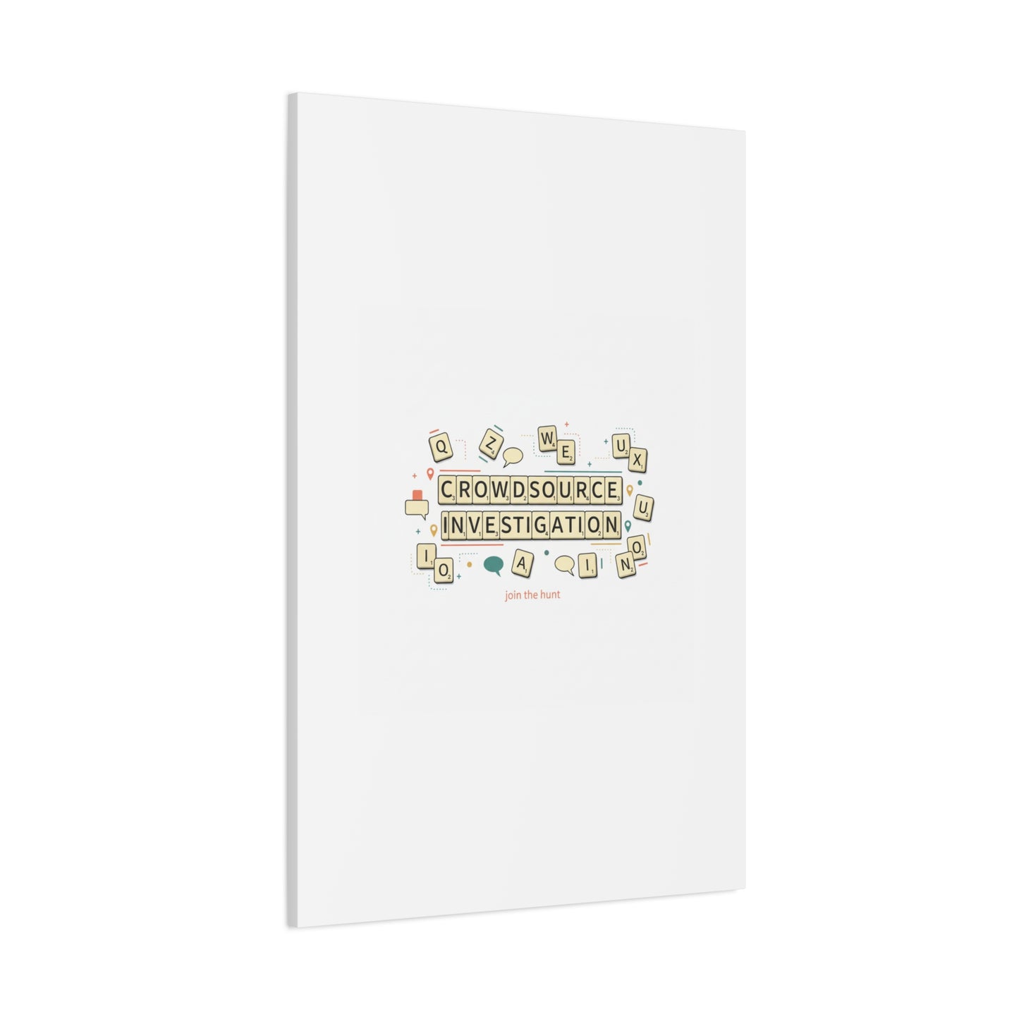 Crowdsource Investigation Canvas | Pixel Art, Gaming UI Wall Art