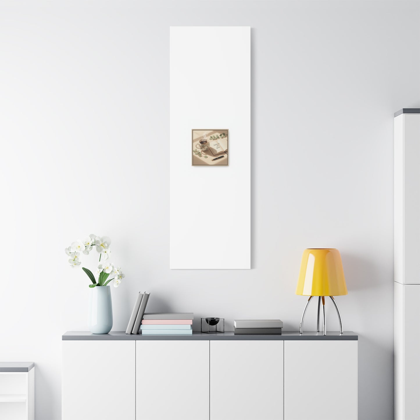 embrace the quiet canvas | morning routine art, sunrise decor