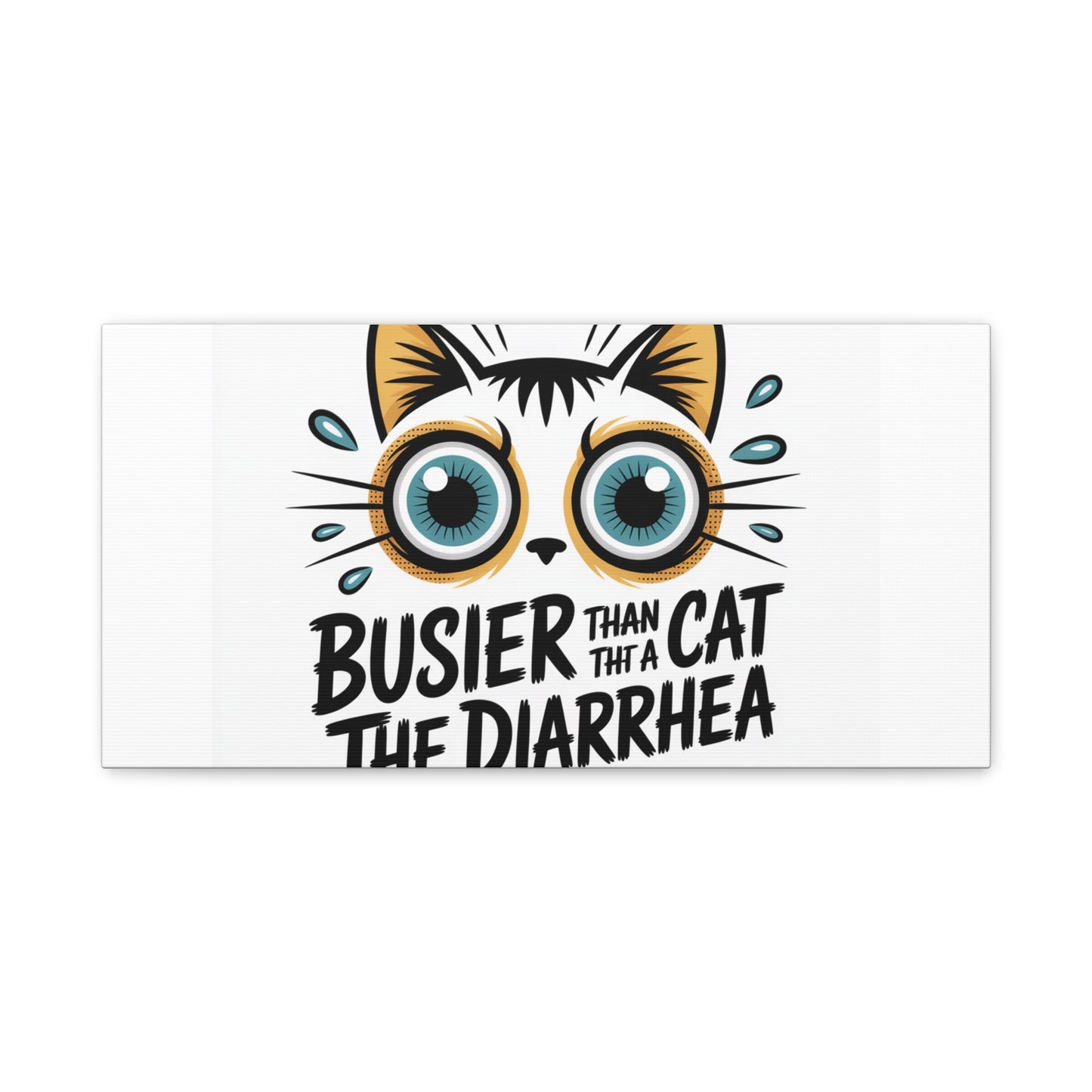 Humorous Cat  Canvas Wall Art