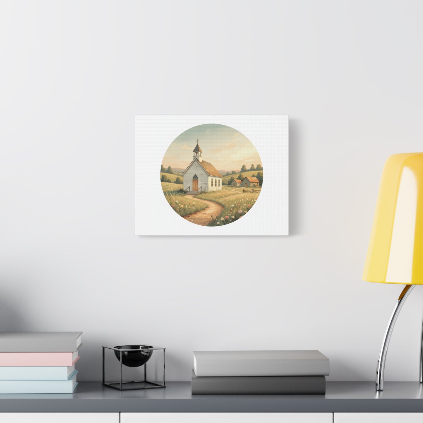 Country Church Matte Canvas, Stretched, 1.25"