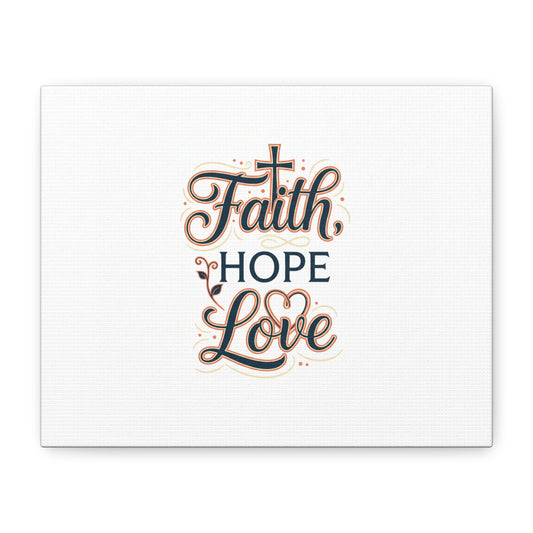 Faith Hope Love canvas, wall art