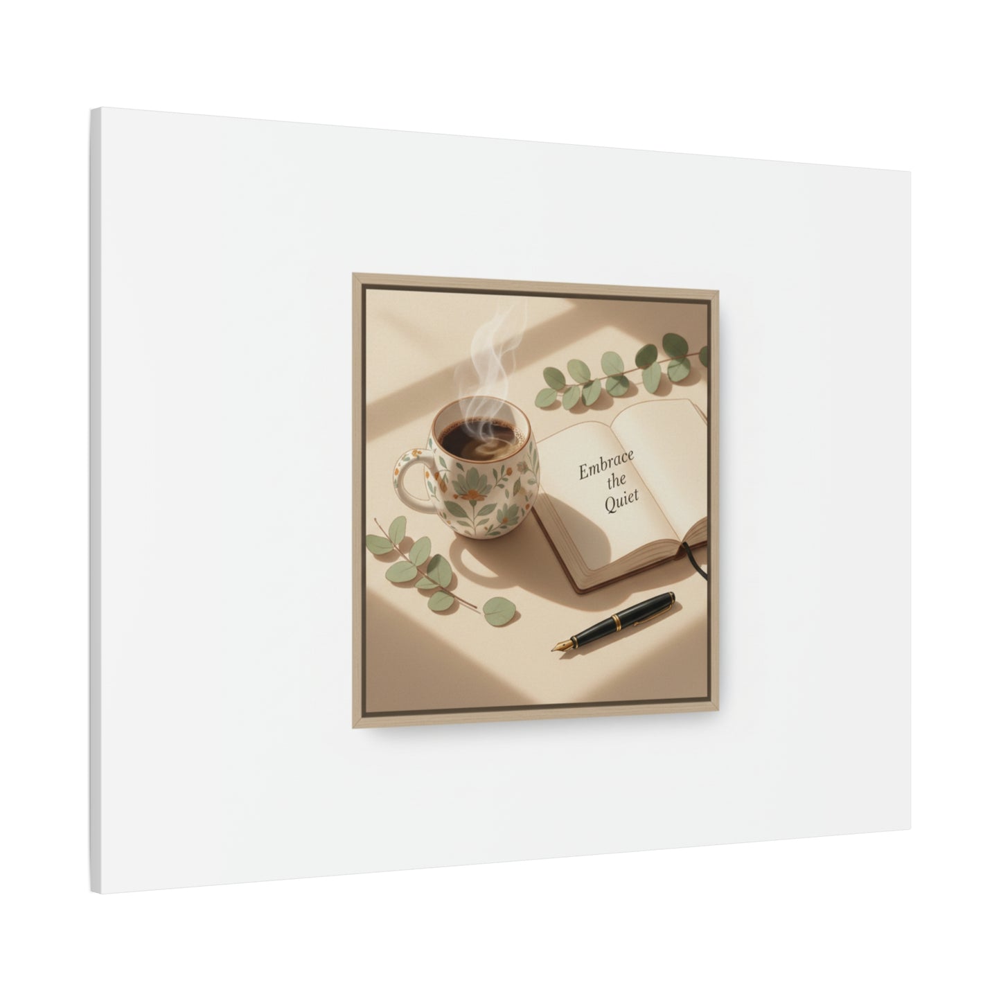 embrace the quiet canvas | morning routine art, sunrise decor