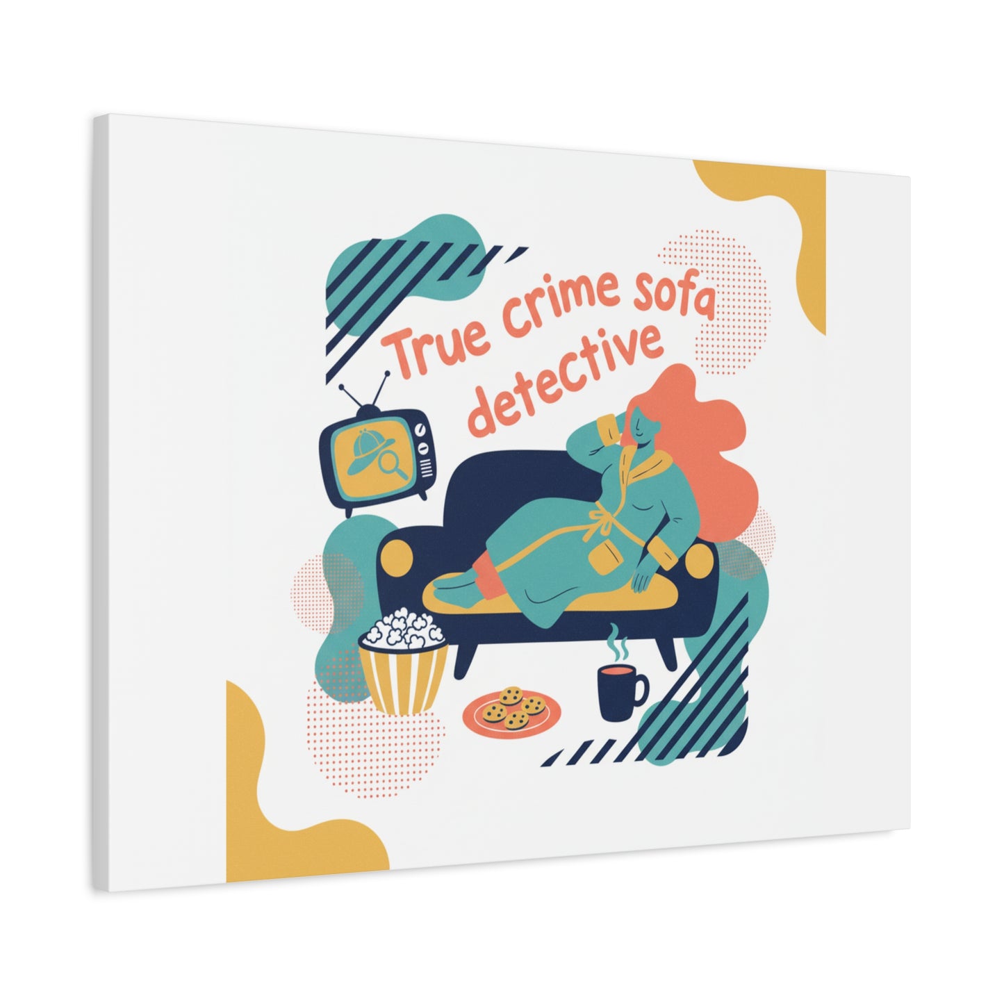 True Crime Sofa Detective Canvas