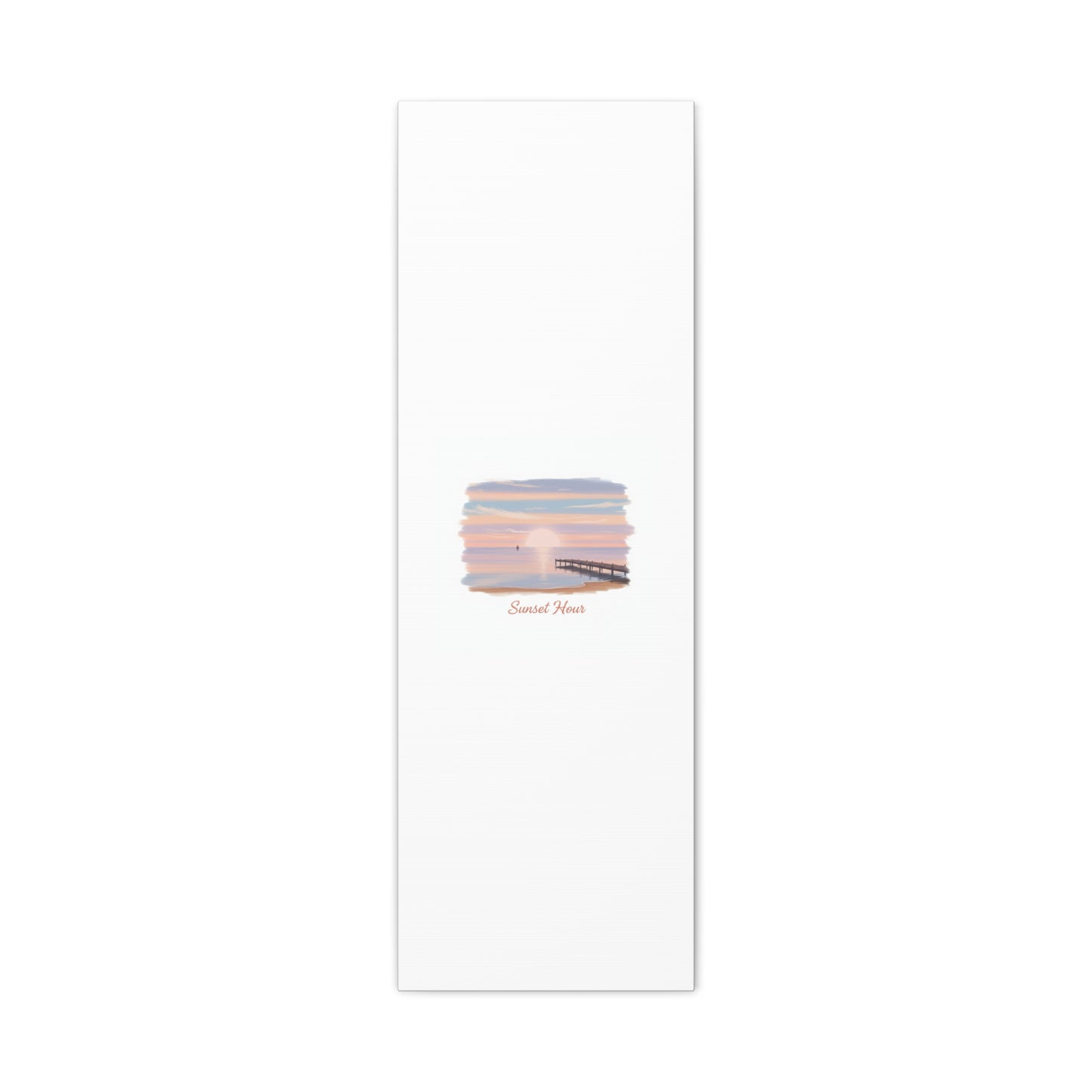 Sunset Hour Canvas, Matte Stretched 1.25" | Minimal Luxe Gold Accent