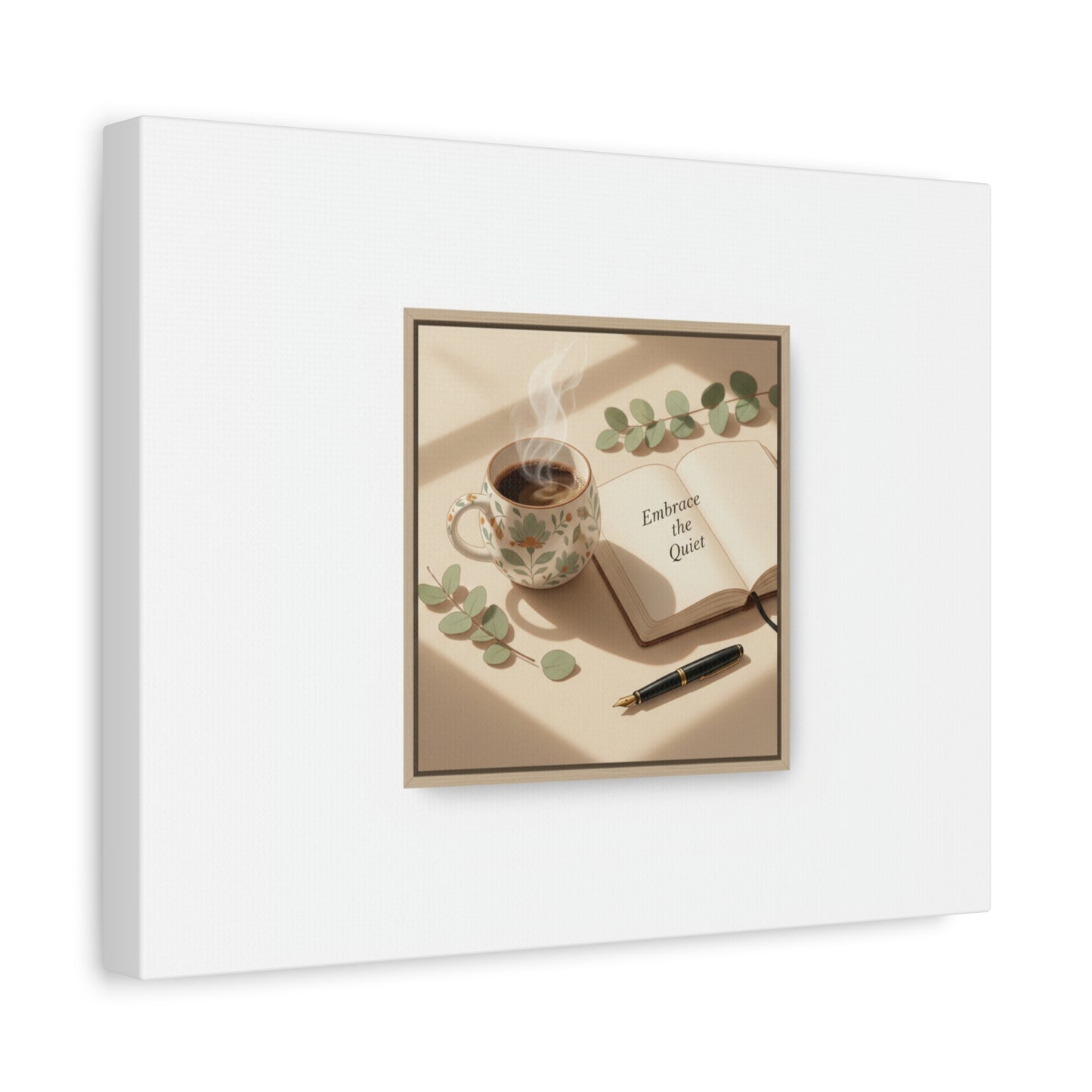 embrace the quiet canvas | morning routine art, sunrise decor