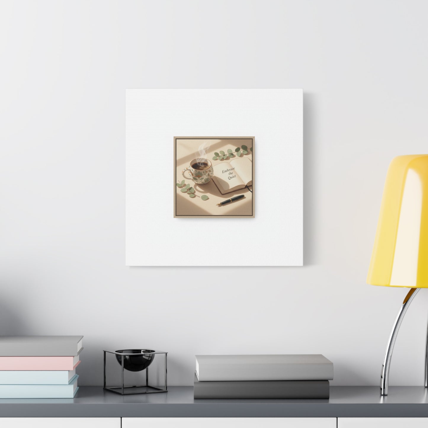 embrace the quiet canvas | morning routine art, sunrise decor
