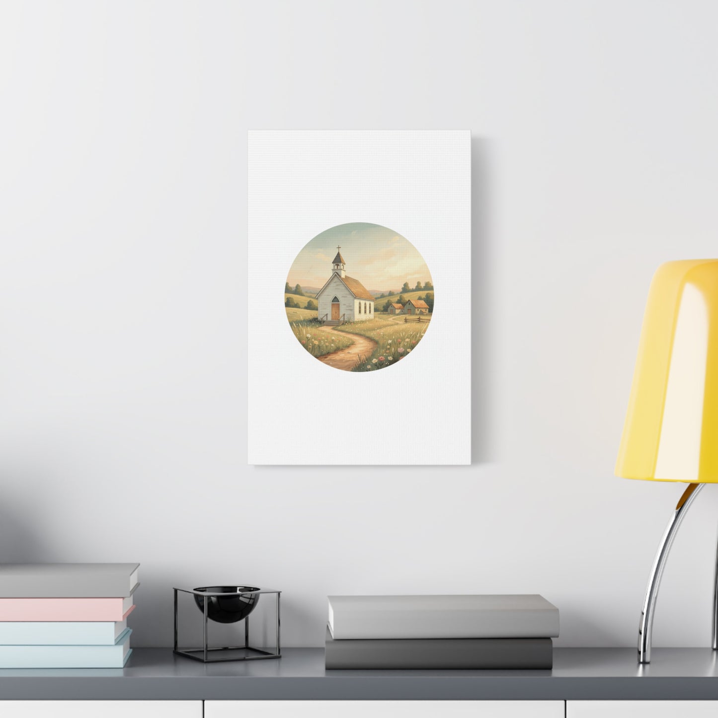 Country Church Matte Canvas, Stretched, 1.25"
